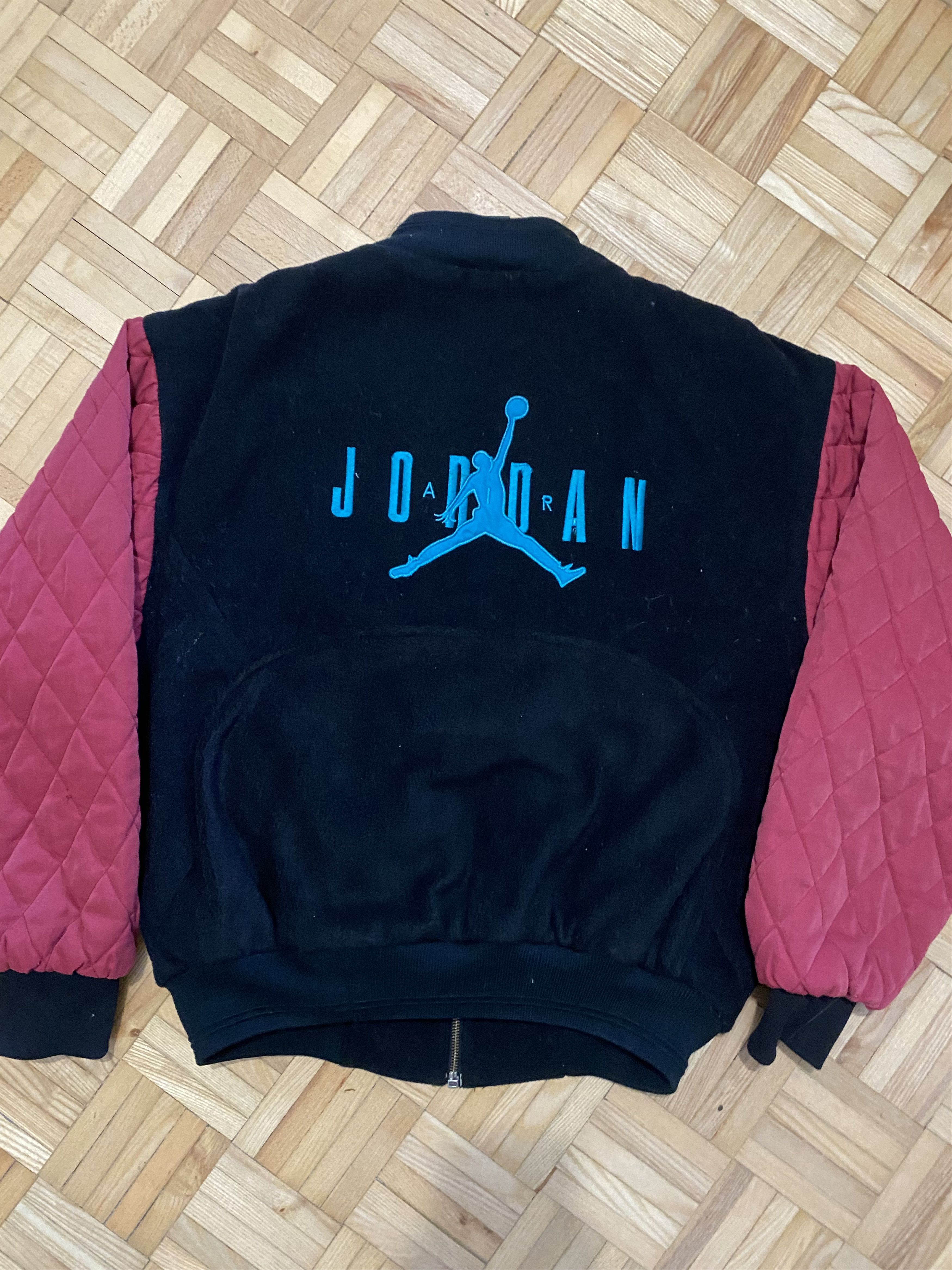 Nike Vintage 90s Jordan Nike wool bomber Size US M / EU 48-50 / 2 - 1 Thumbnail