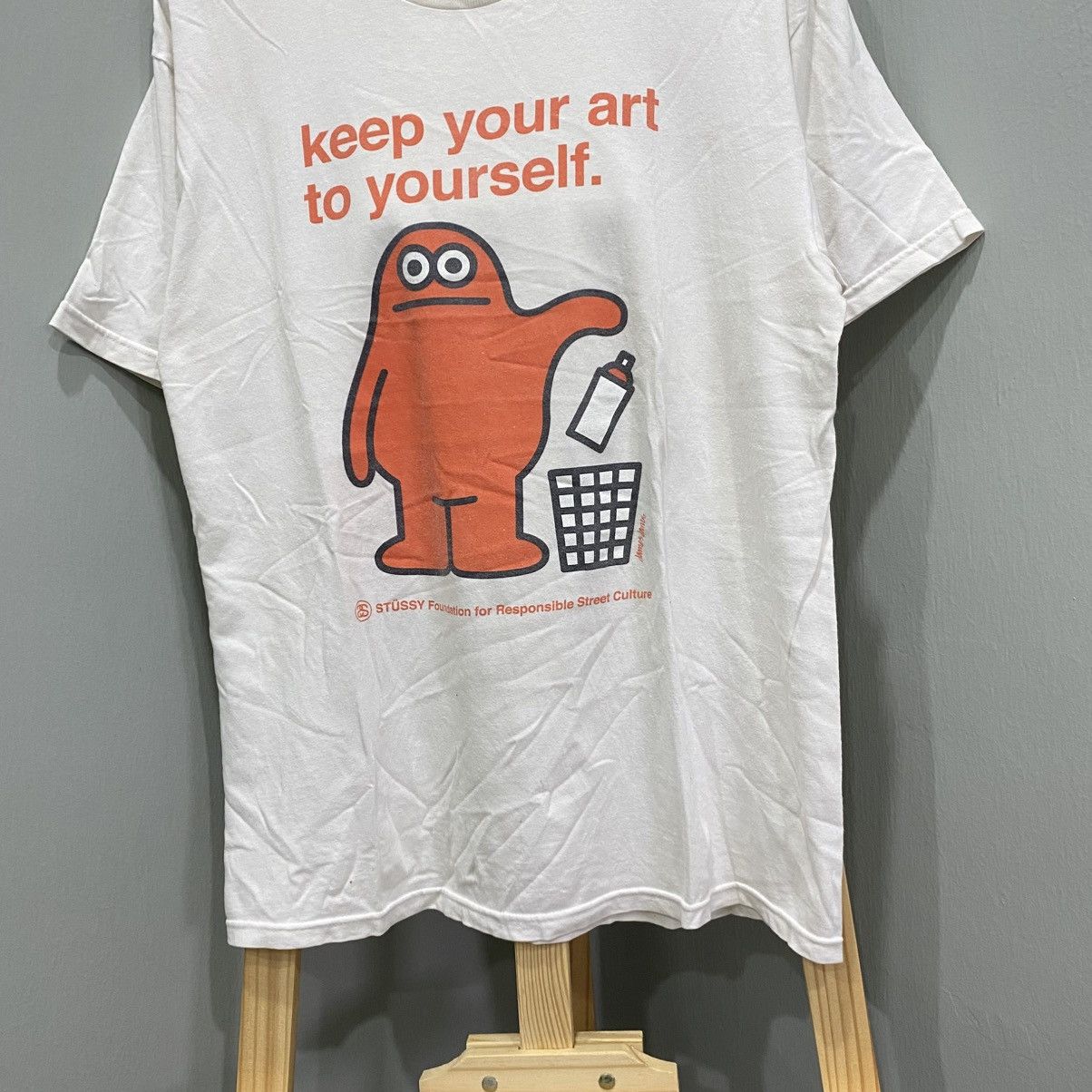 Stussy ARCHIVE Stüssy x James Jarvis "Keep Your Art To Yourself" Size US M / EU 48-50 / 2 - 4 Thumbnail