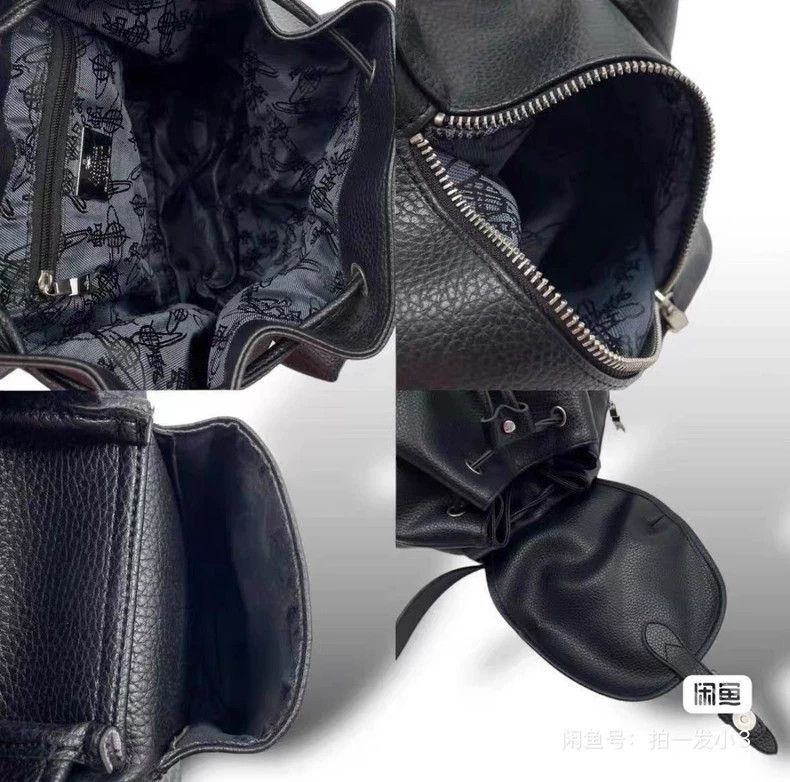 Vivienne Westwood Vivienne Westwood size os Black Silver Saturn Leather Backp Size ONE SIZE - 8 Thumbnail