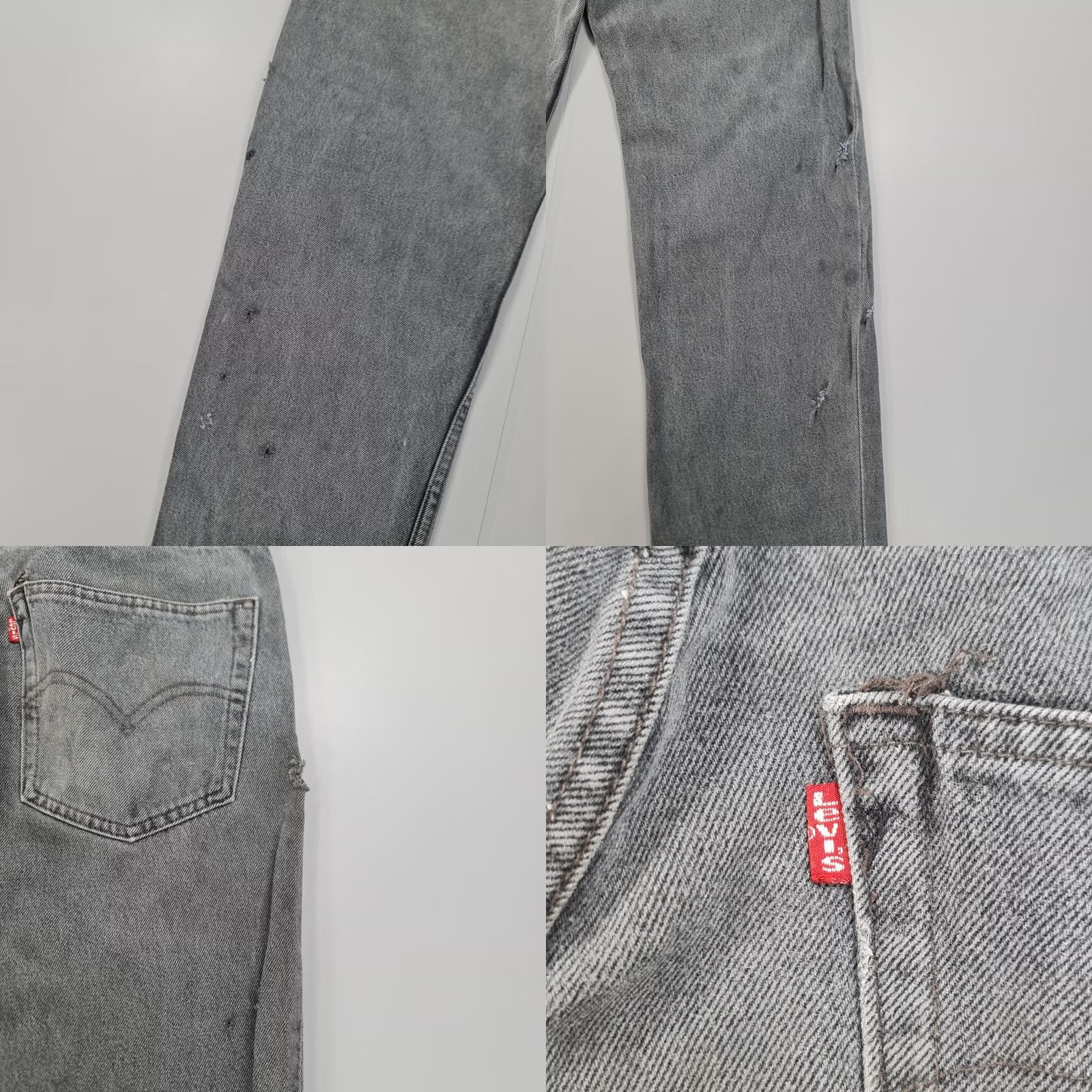 Levi's VINTAGE Levi's 501 Jeans Mens Grey W32 L30 Distressed 90s Made in USA Jeans Size US 32 / EU 48 - 9 Thumbnail
