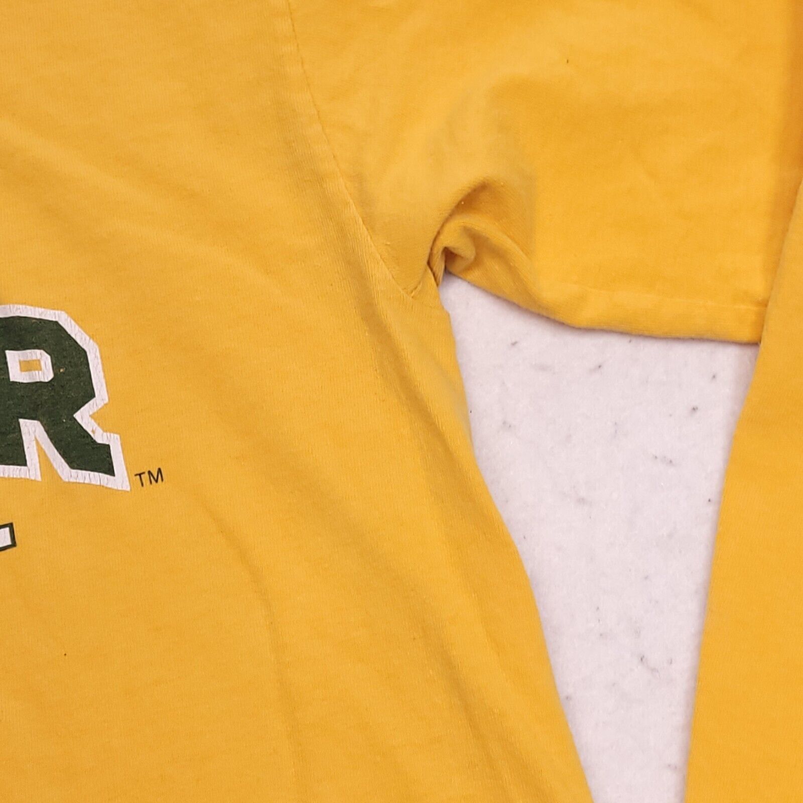 Gildan Gildan Baylor Casual Graphic T-Shirt Men Size S Yellow White Size US S / EU 44-46 / 1 - 5 Thumbnail