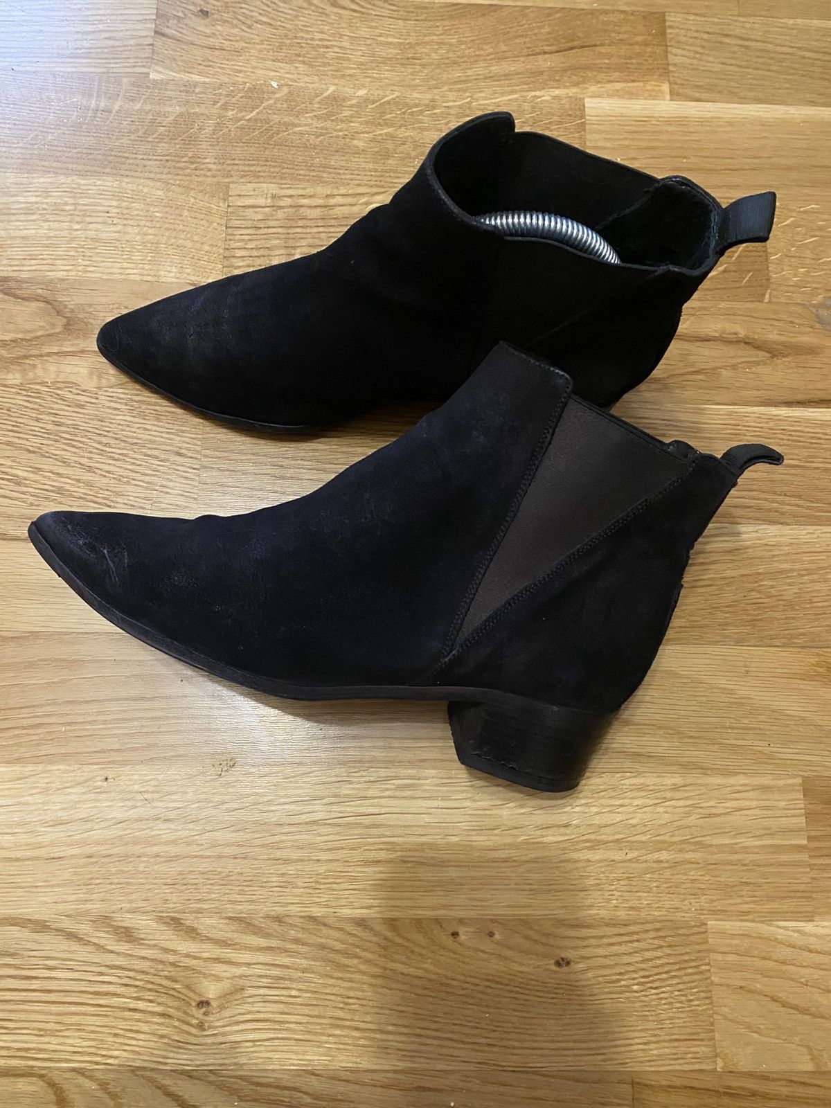 Acne Studios Acne Studios Womens Jensen Booties Black Suede Size 39 Size US 8 / IT 38 - 5 Thumbnail