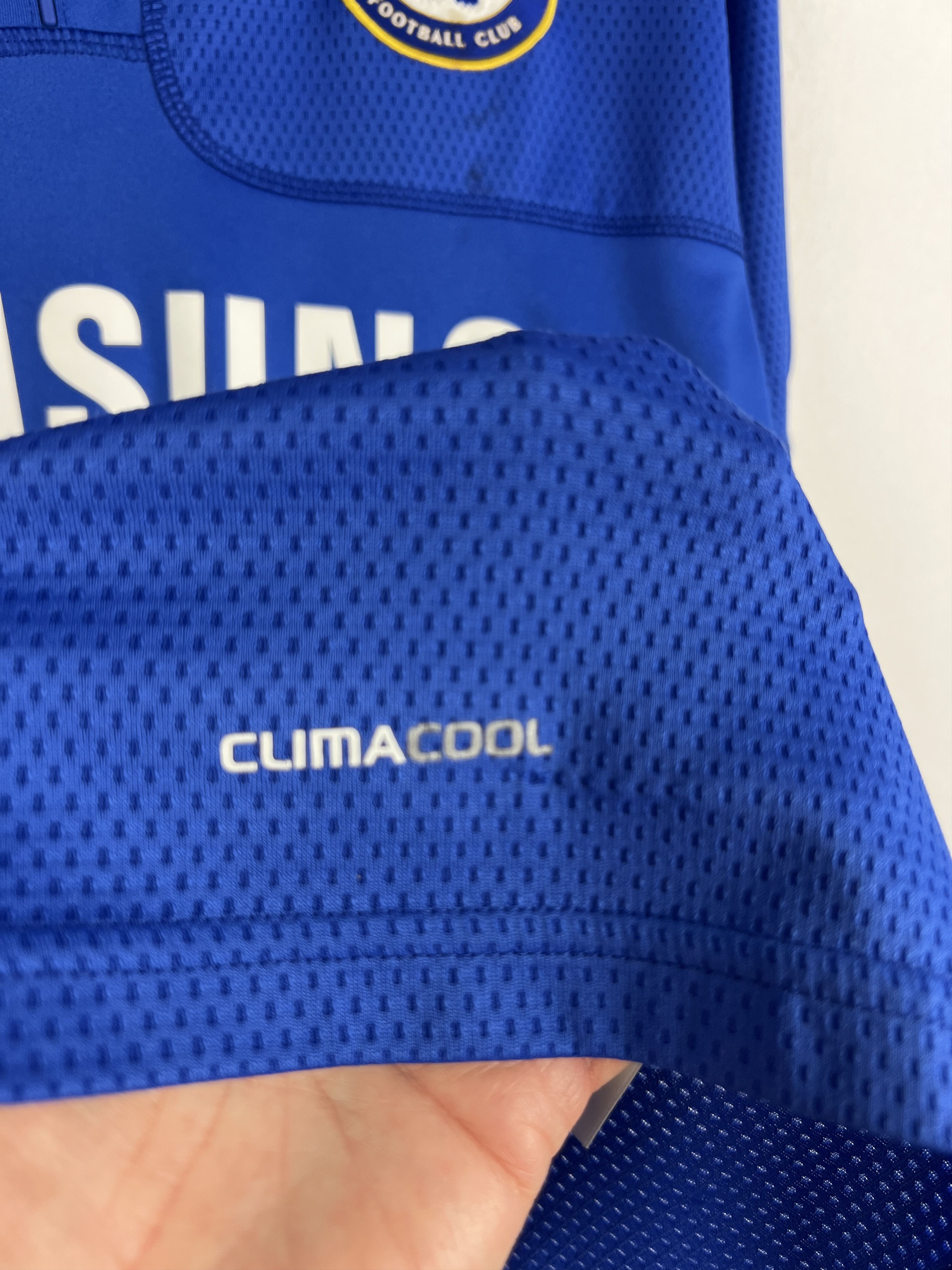 Adidas Chelsea Home football shirt 2009 Soccer #11 Drogba Jersey Size US S / EU 44-46 / 1 - 5 Thumbnail