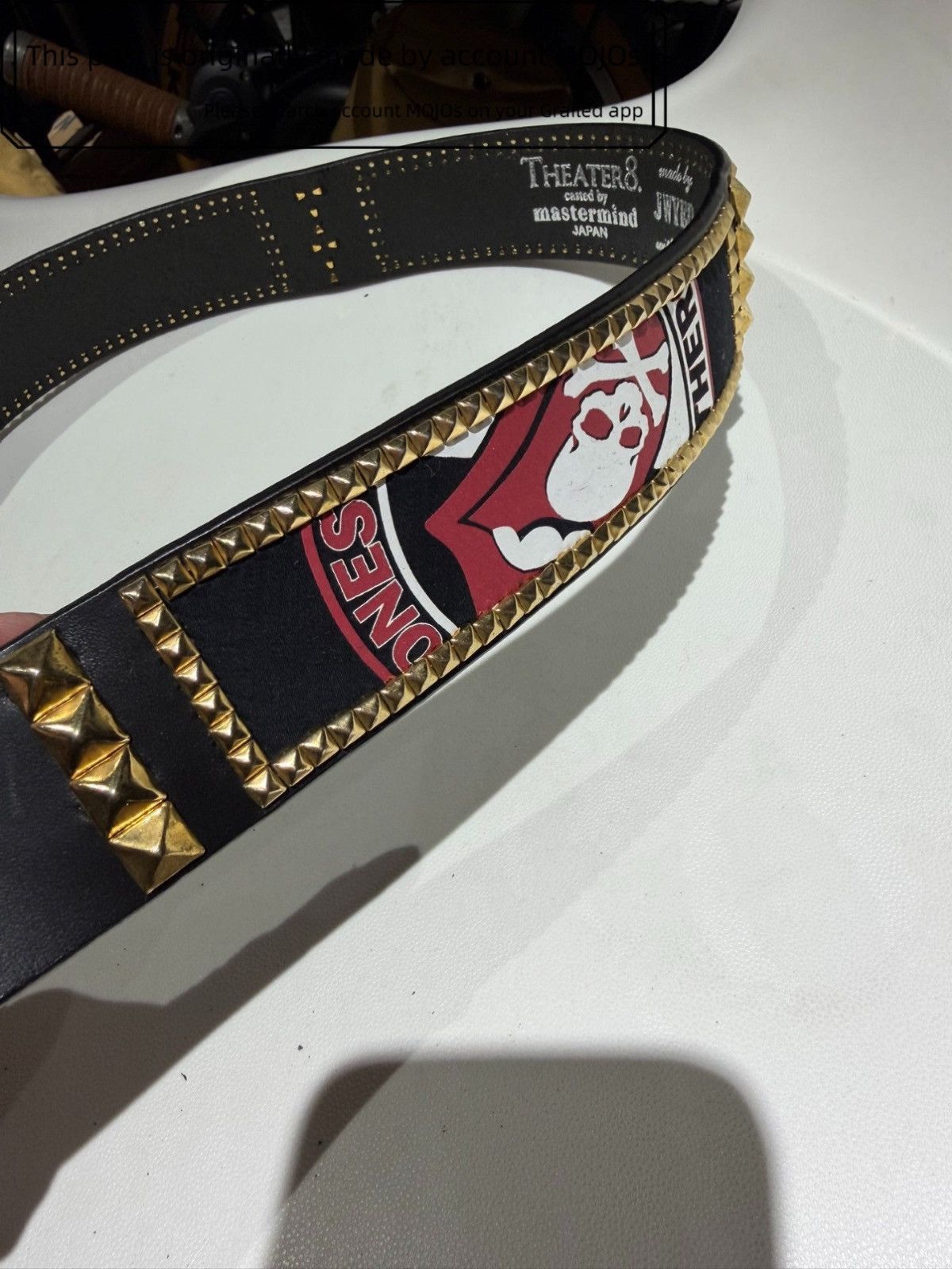 Mastermind Japan × The Rolling Stones Mastermind Japan x Rolling Stone x THEATER8 Rock & Roll Belt Size ONE SIZE - 3 Thumbnail