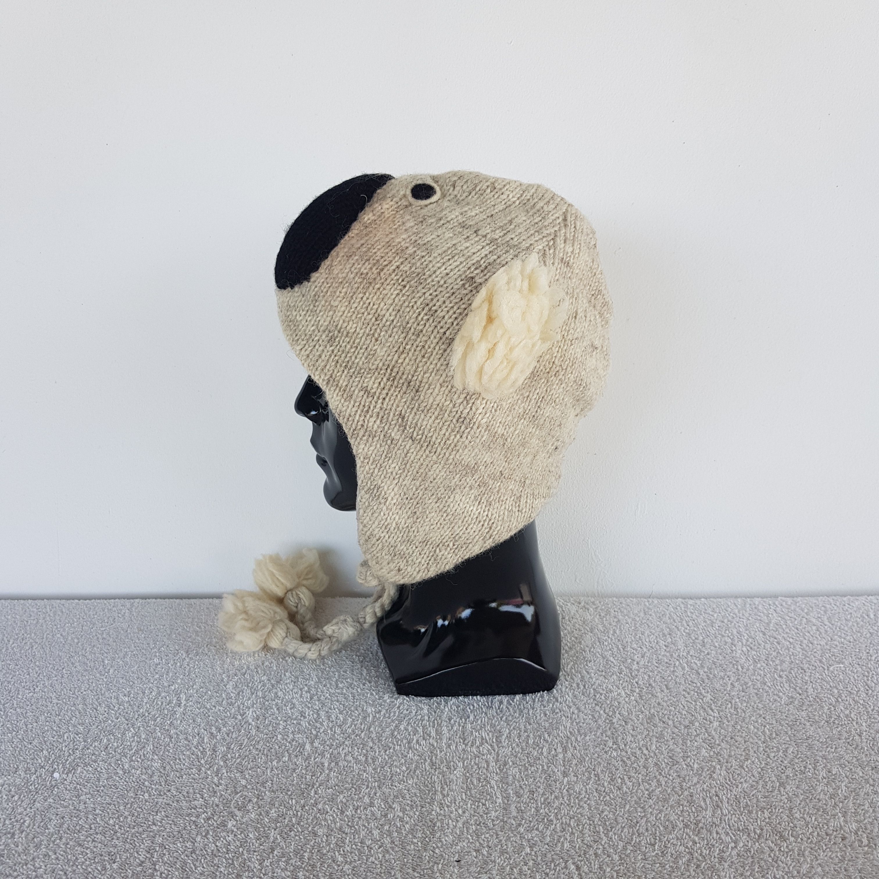 Japanese Brand Vintage Koala Bear Earflap Beanie Funny Knit Snow Caps Hats Size ONE SIZE - 4 Thumbnail