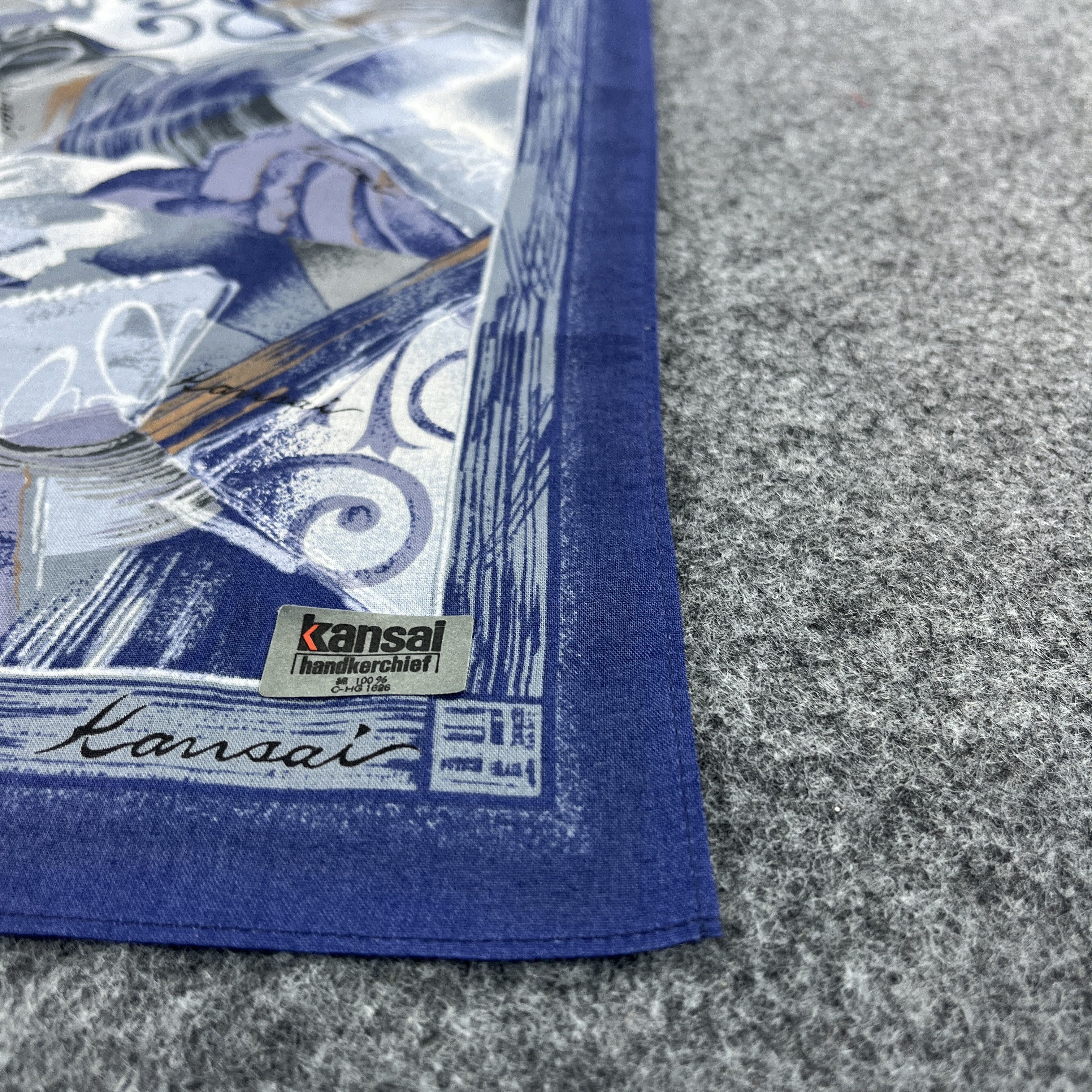 Japanese Brand Kansai Yamamoto Handkerchief / Bandana / Neckerchief B452 Size ONE SIZE - 4 Thumbnail