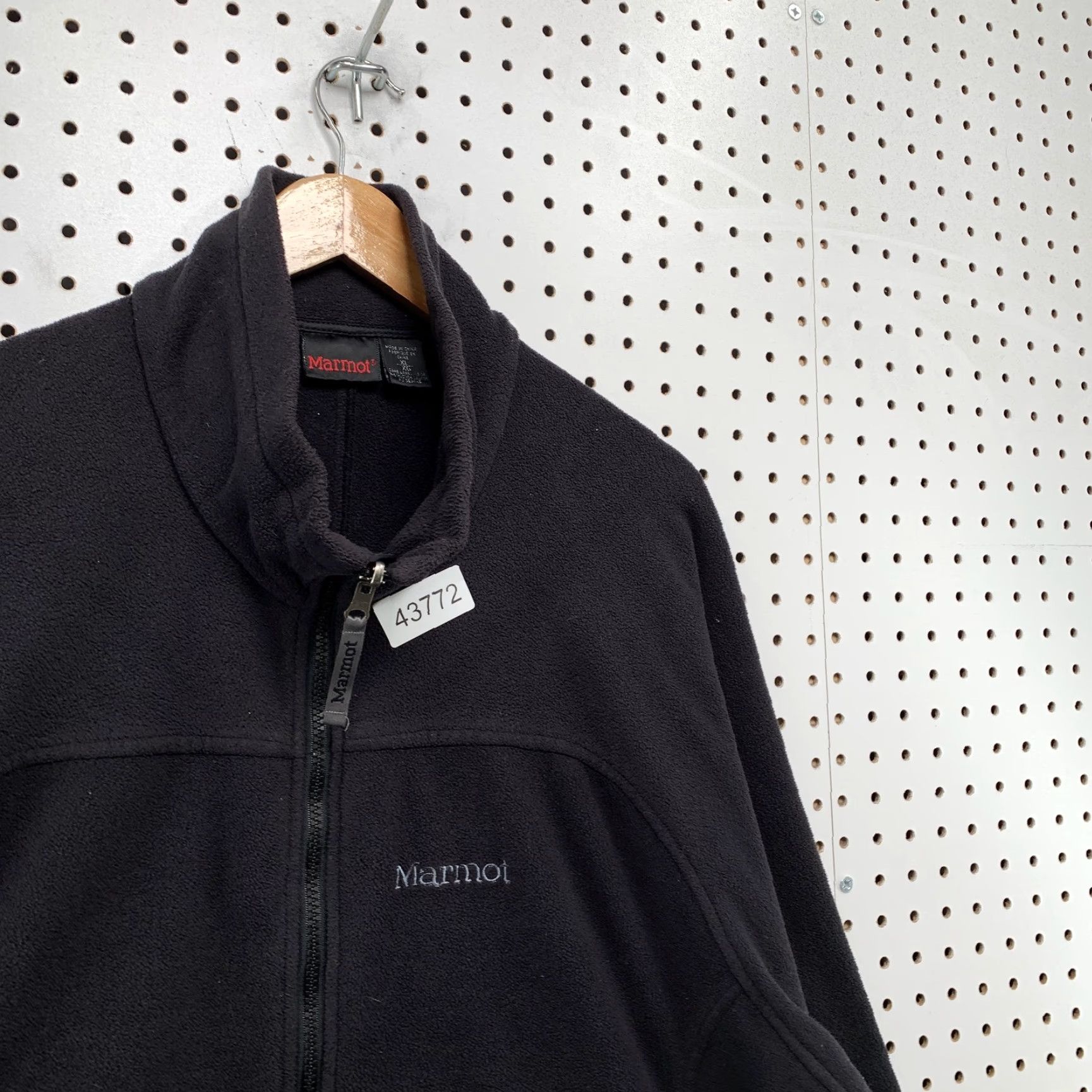 Marmot Marmot Fleece Zip Jacket Mens XL Long Sleeve Black Bomber Jacket Size US XL / EU 56 / 4 - 3 Thumbnail