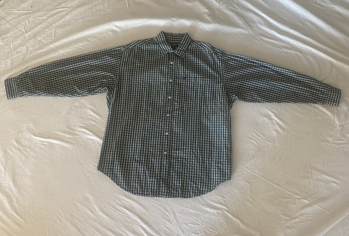 Polo Ralph Lauren Polo Jeans Co. Green White Plaid Button Up Size US XL / EU 56 / 4 - 3 Thumbnail