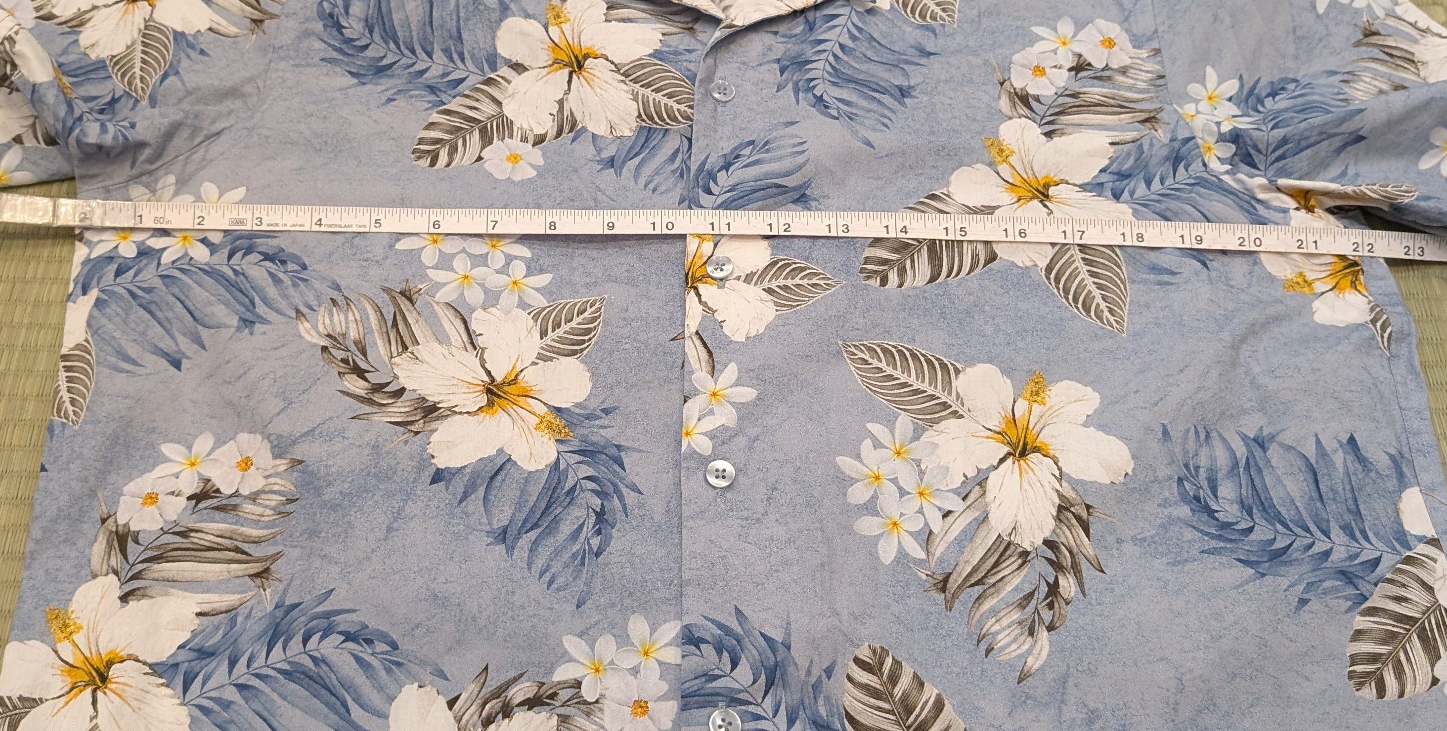 PATRICK ASSARAF Patrick Assaraf Sky Blue Floral Camp Shirt Made in Romania Size US L / EU 52-54 / 3 - 5 Thumbnail