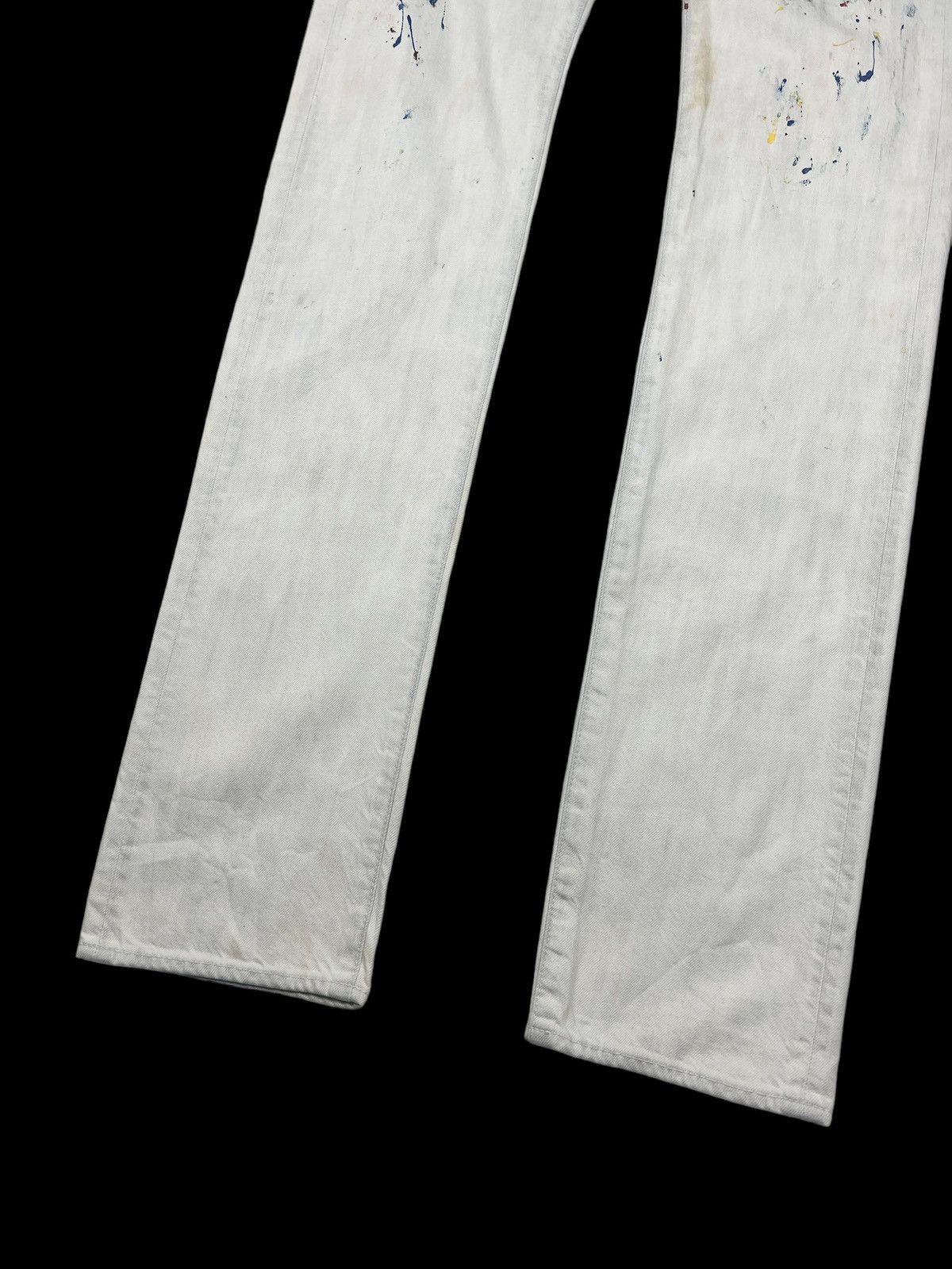 Maison MIHARA YASUHIRO Sample Miharayasuhiro Paint Splatter Denim Size US 32 / EU 48 - 3 Thumbnail
