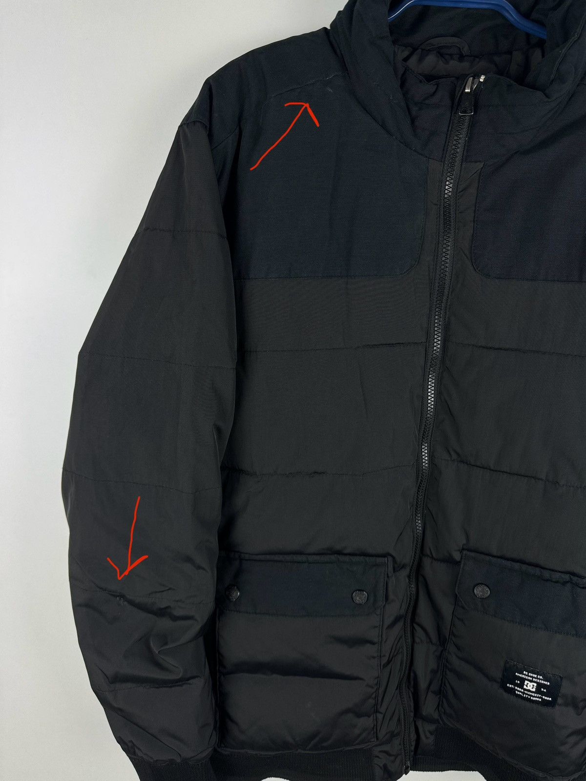 DC Rare DC Shoes Skateboarding Black Puffer Jacket Size US M / EU 48-50 / 2 - 10 Thumbnail