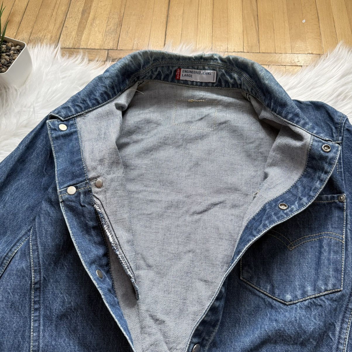 Levi's 📌 Vintage Levi’s Engineered 2000’s Denim Trucker Jacket Size US L / EU 52-54 / 3 - 13 Thumbnail