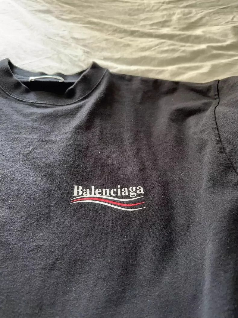 Balenciaga Balenciaga Black Coke Short Sleeve Tee Size US M / EU 48-50 / 2 - 4 Thumbnail