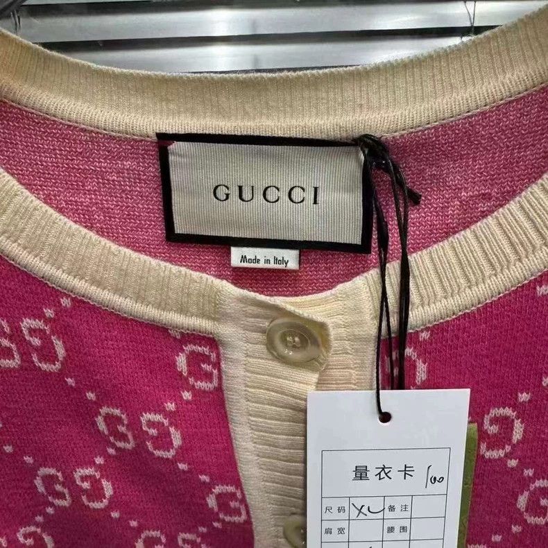 Gucci Gucci Pink double g full-print cardigan jacket 2503-Nextarr Size S / US 4 / IT 40 - 2 Thumbnail