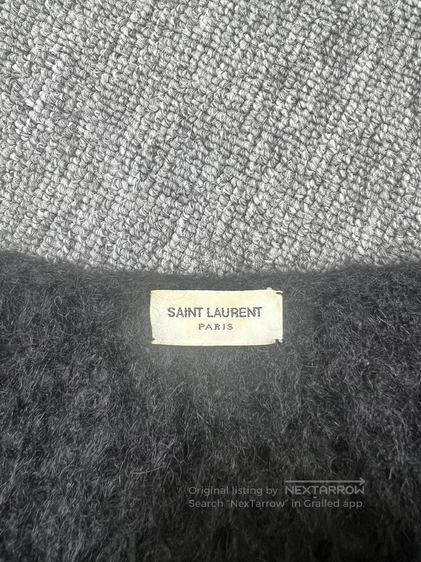 Saint Laurent Paris Saint Laurent Black Warrior Knit Sweater. Size XXS / US 00 / IT 34 - 3 Thumbnail
