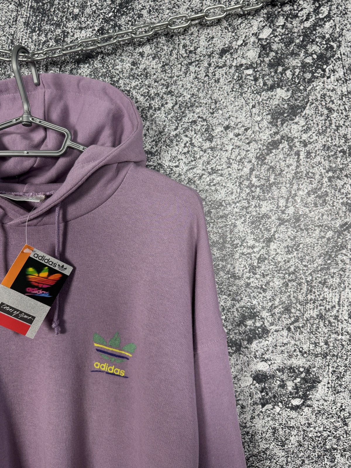 Adidas Adidas Vintage 90s Purple Hoodie Retro Trefoil Logo Size M Size US M / EU 48-50 / 2 - 2 Thumbnail