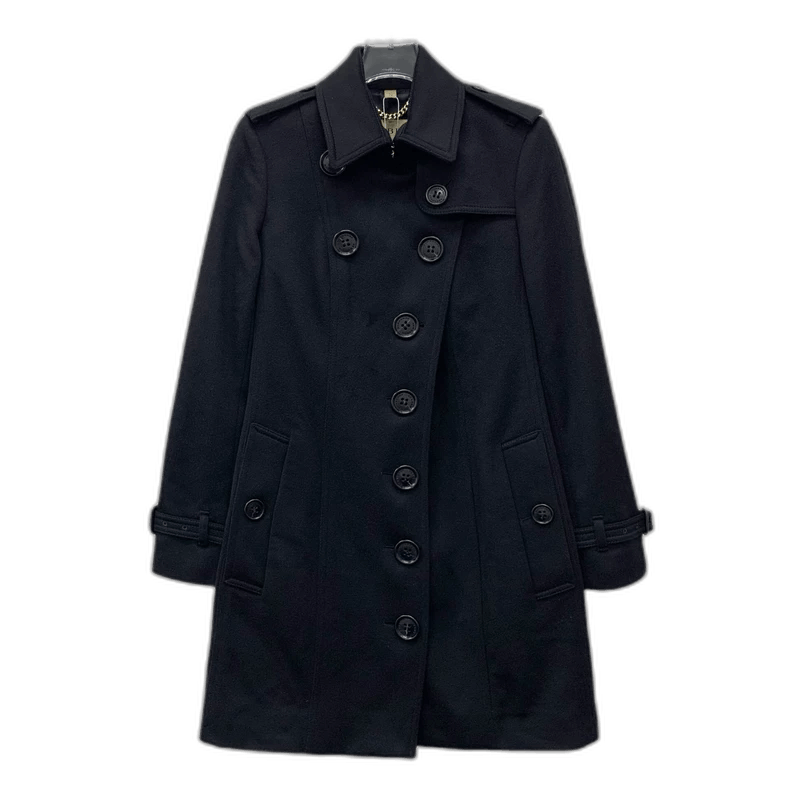 Burberry Burberry Black Cashmere Long Sleeve Coat Size XS / US 0-2 / IT 36-38 - 1 Thumbnail