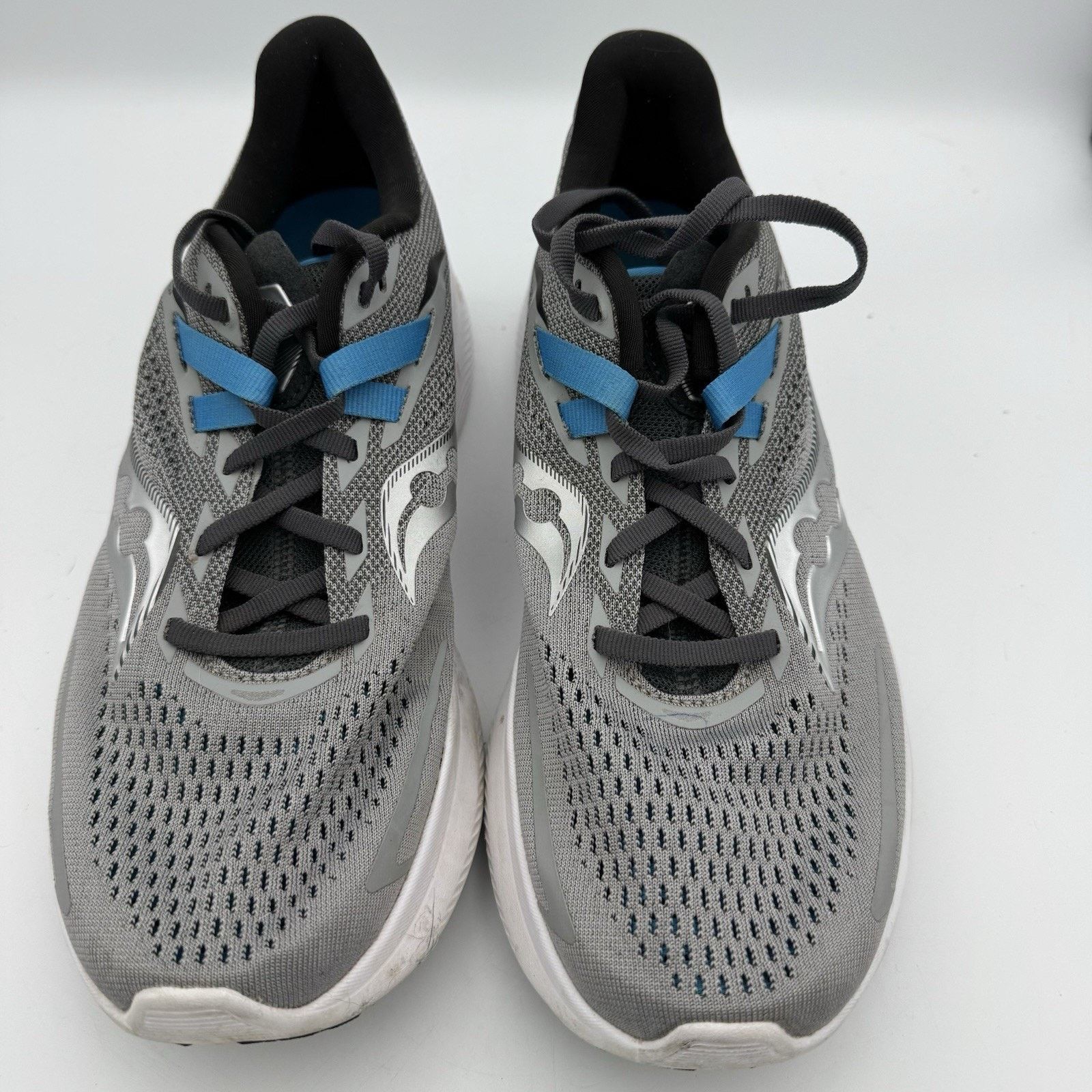 Saucony Saucony Ride 15 Shoes Mens 9 Alloy Topaz Road Running Size US 9 / EU 42 - 2 Thumbnail