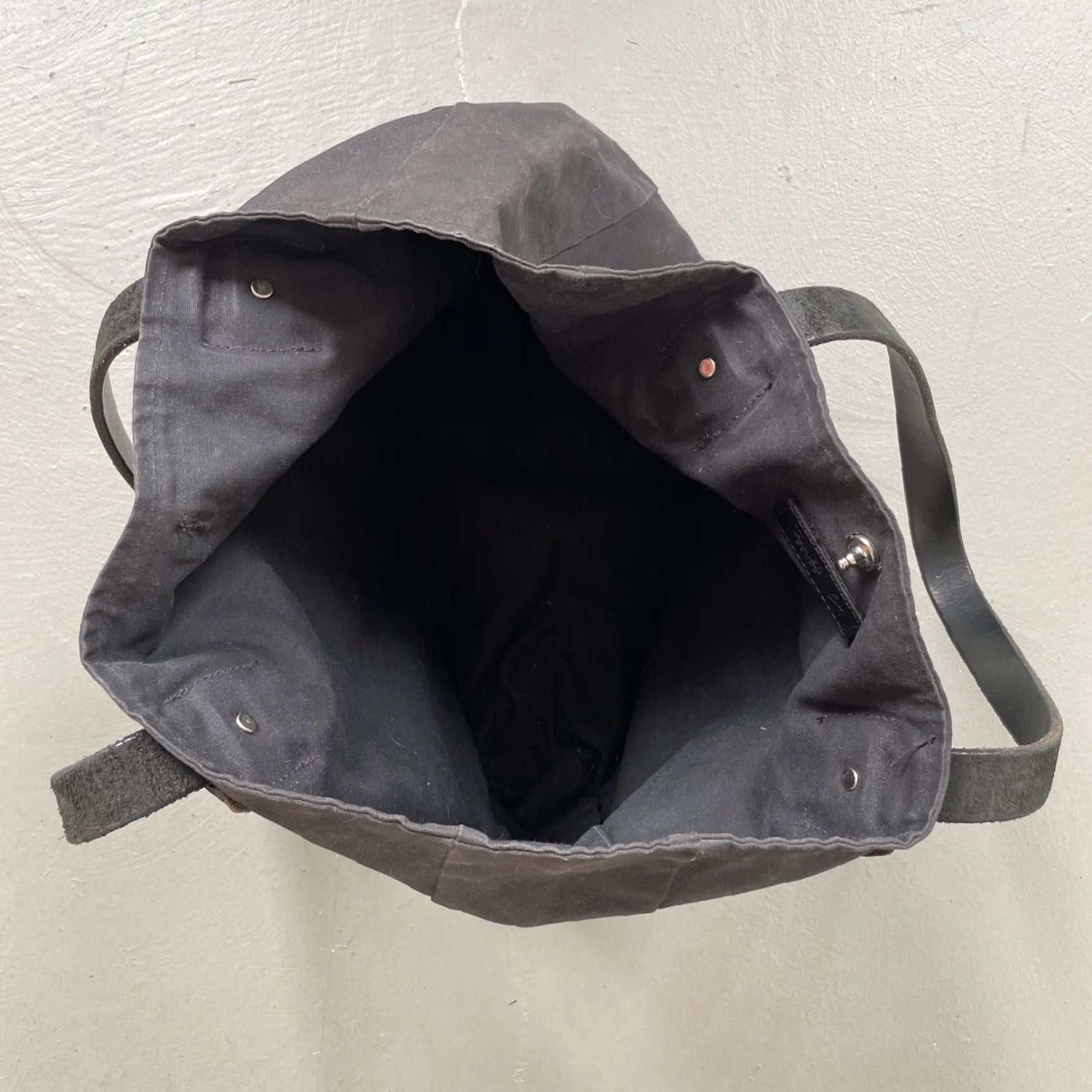 Vintage Tanner Goods Canvas Leather Tote Travel Bag Made in USA Tote Men Black USA 90s (if applicable) Mens Size ONE SIZE - 4 Thumbnail