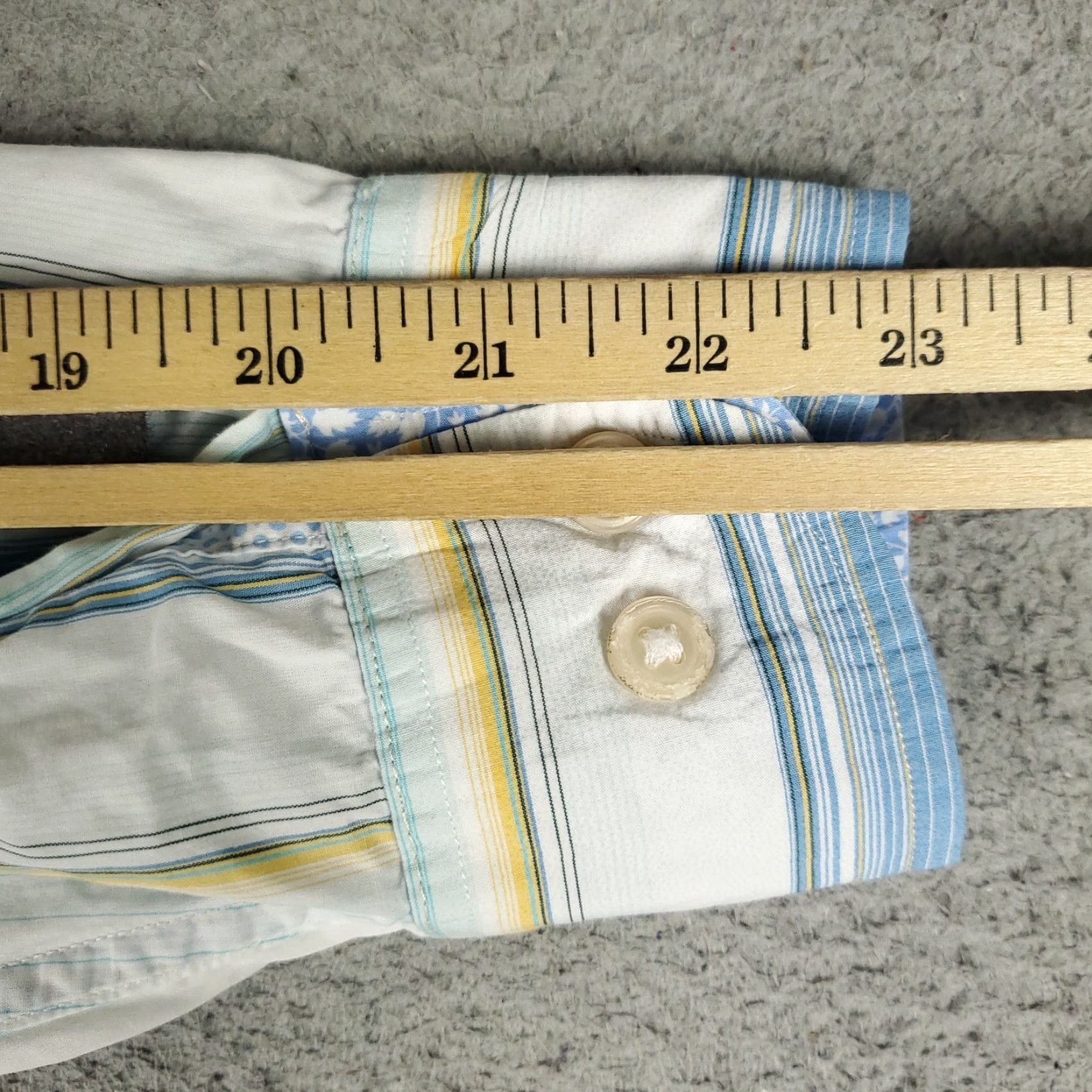 Tommy Bahama Tommy Bahama Button-Up Shirt Mens Medium Blue Striped Cotton Long Sleeve Size US M / EU 48-50 / 2 - 6 Thumbnail
