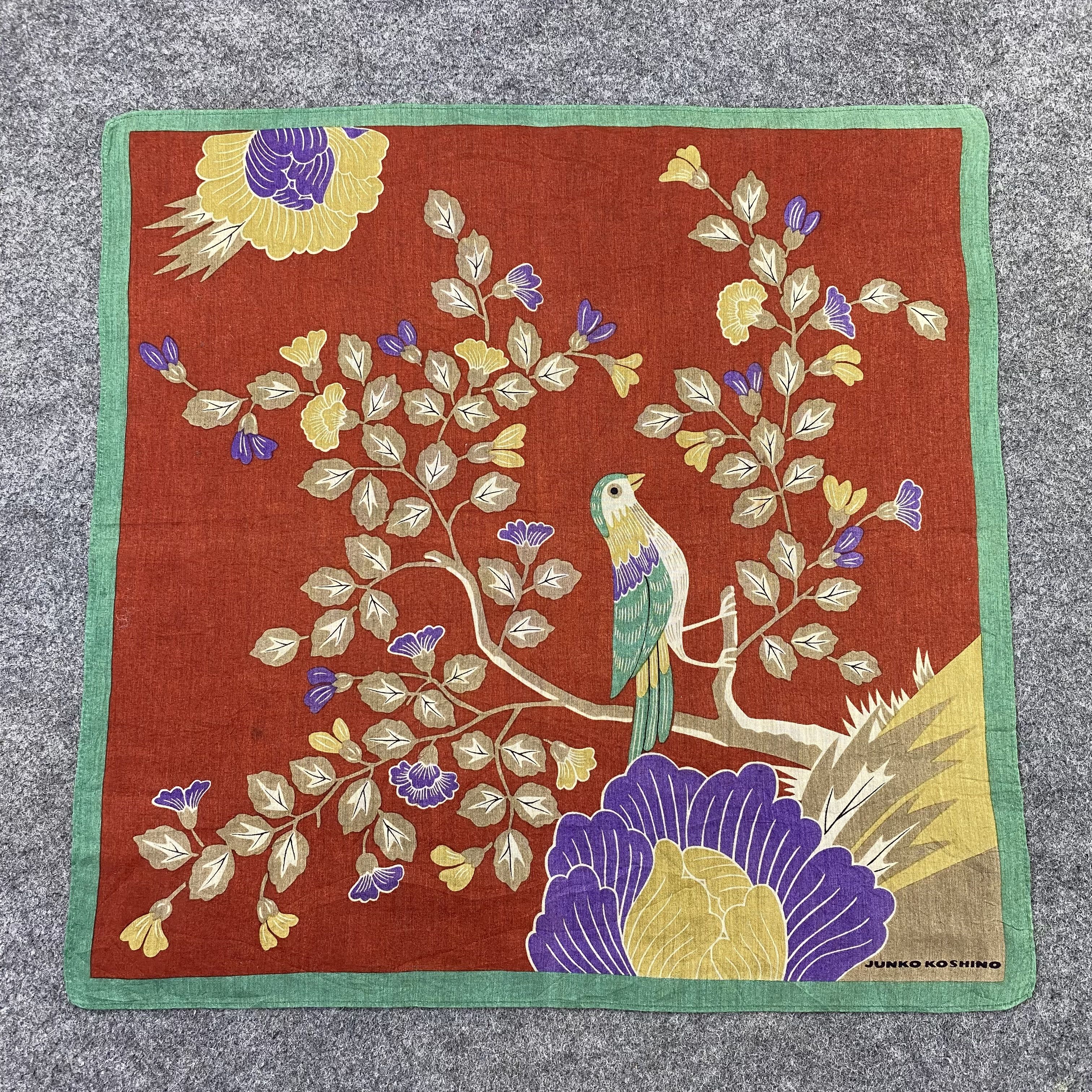 Japanese Brand Junko Koshino Handkerchief Neckerchief Bandana-B1626 Size ONE SIZE - 3 Thumbnail