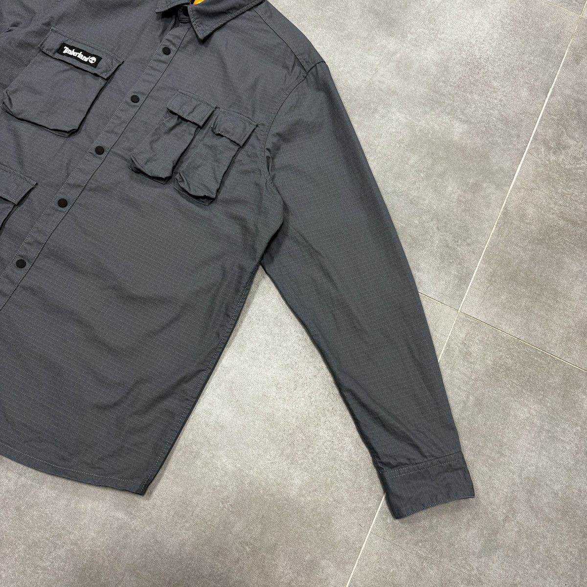 Timberland Timberland Multipocket Utility Men Overshirt Jacket Grey Size US L / EU 52-54 / 3 - 5 Thumbnail