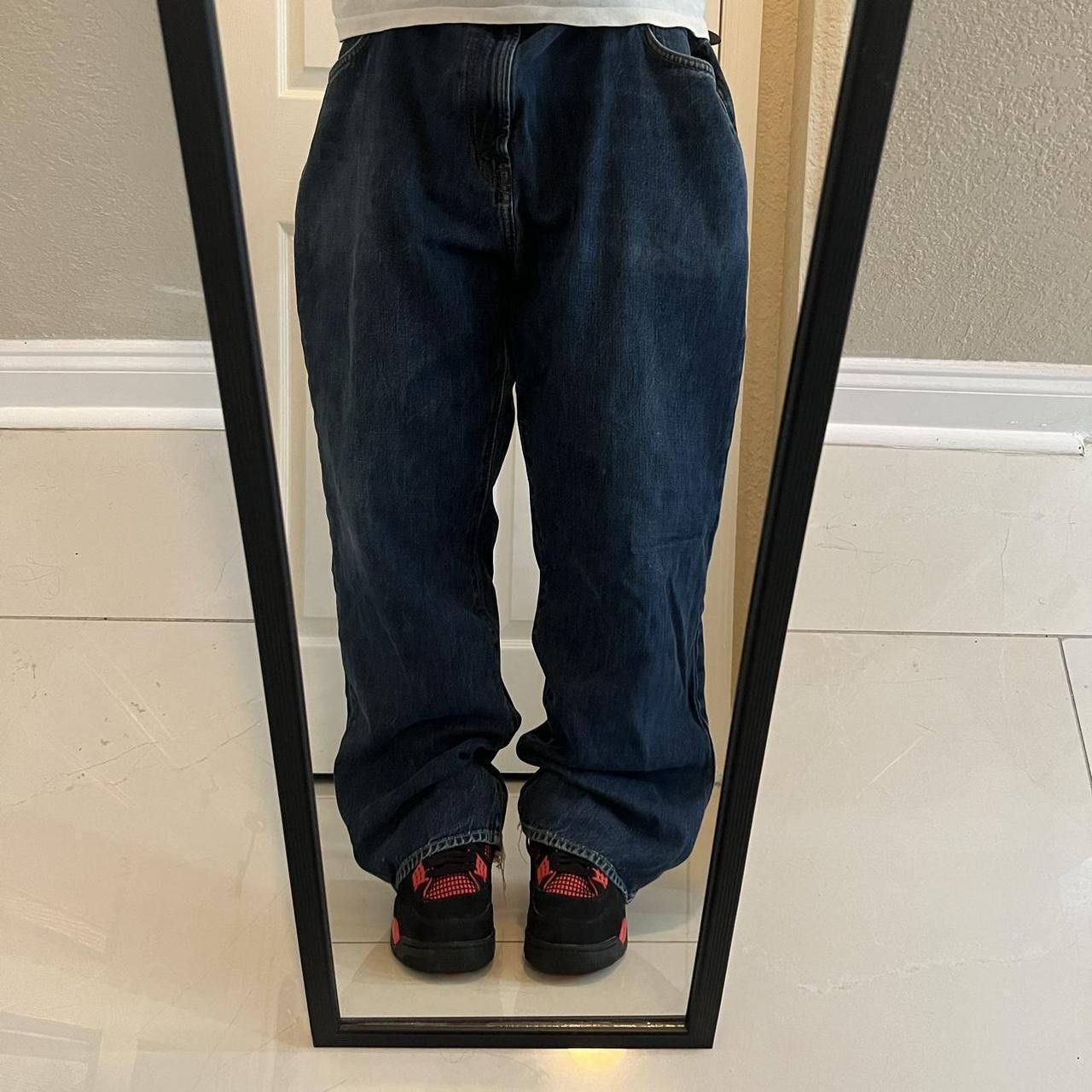 Gap Vintage/Y2K Baggy Gap Skater Style Dark Wash Grunge Denim Jeans! Size US 44 / EU 60 - 1 Thumbnail