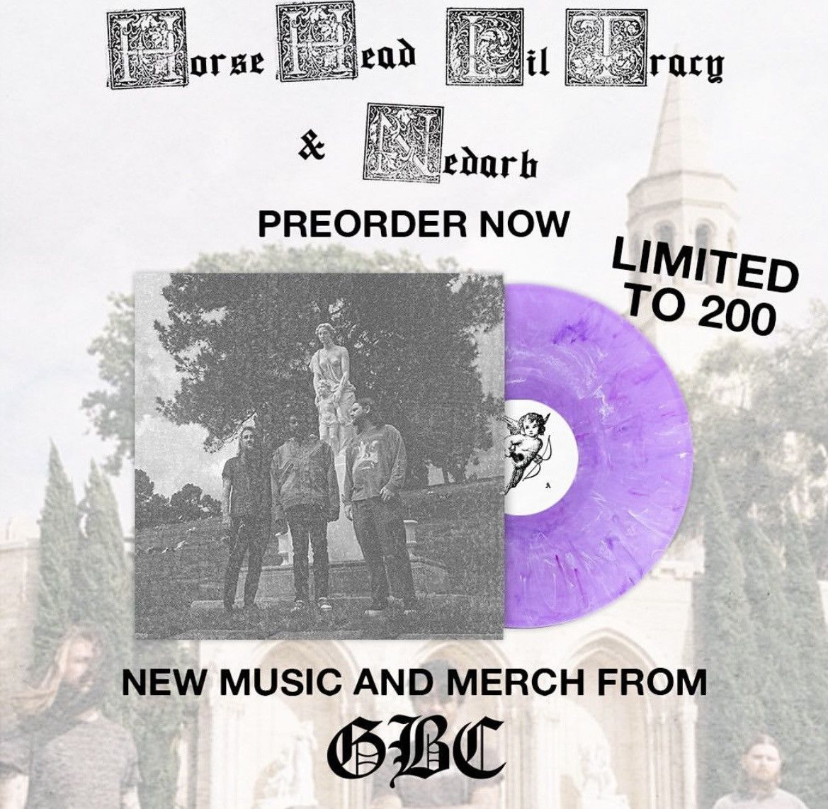 GOTHBOICLIQUE Gothboiclique GBC-Lil Tracy,Horse Head,Nedarb vinyl 1 of 200 Size ONE SIZE - 2 Thumbnail