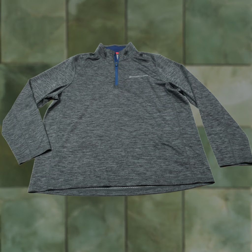 Vineyard Vines Vineyard Vines Sankaty 1/4 Zip Performance Pullover Mens XL Gray Golf Stretch Size US XL / EU 56 / 4 - 1 Thumbnail