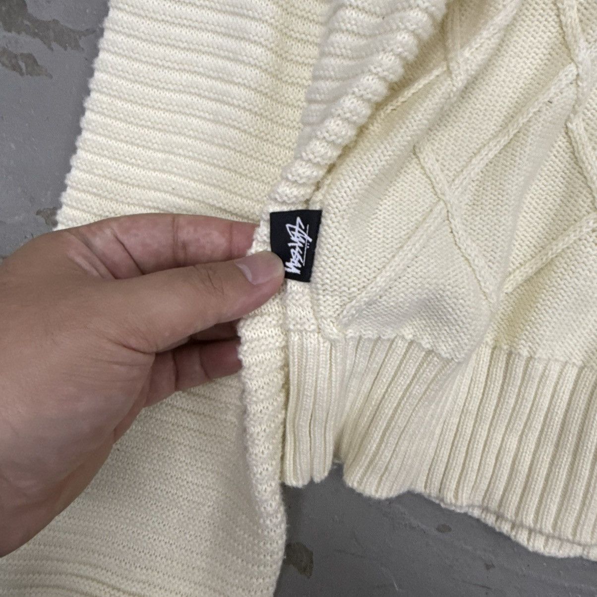 Stussy Stussy Patchwork Knit Sweater Size US L / EU 52-54 / 3 - 8 Thumbnail