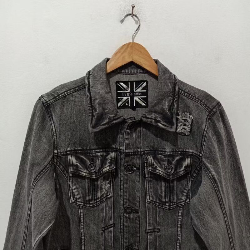 In The Attic In The Attic Distrassed Denim Jacket Size US L / EU 52-54 / 3 - 5 Thumbnail