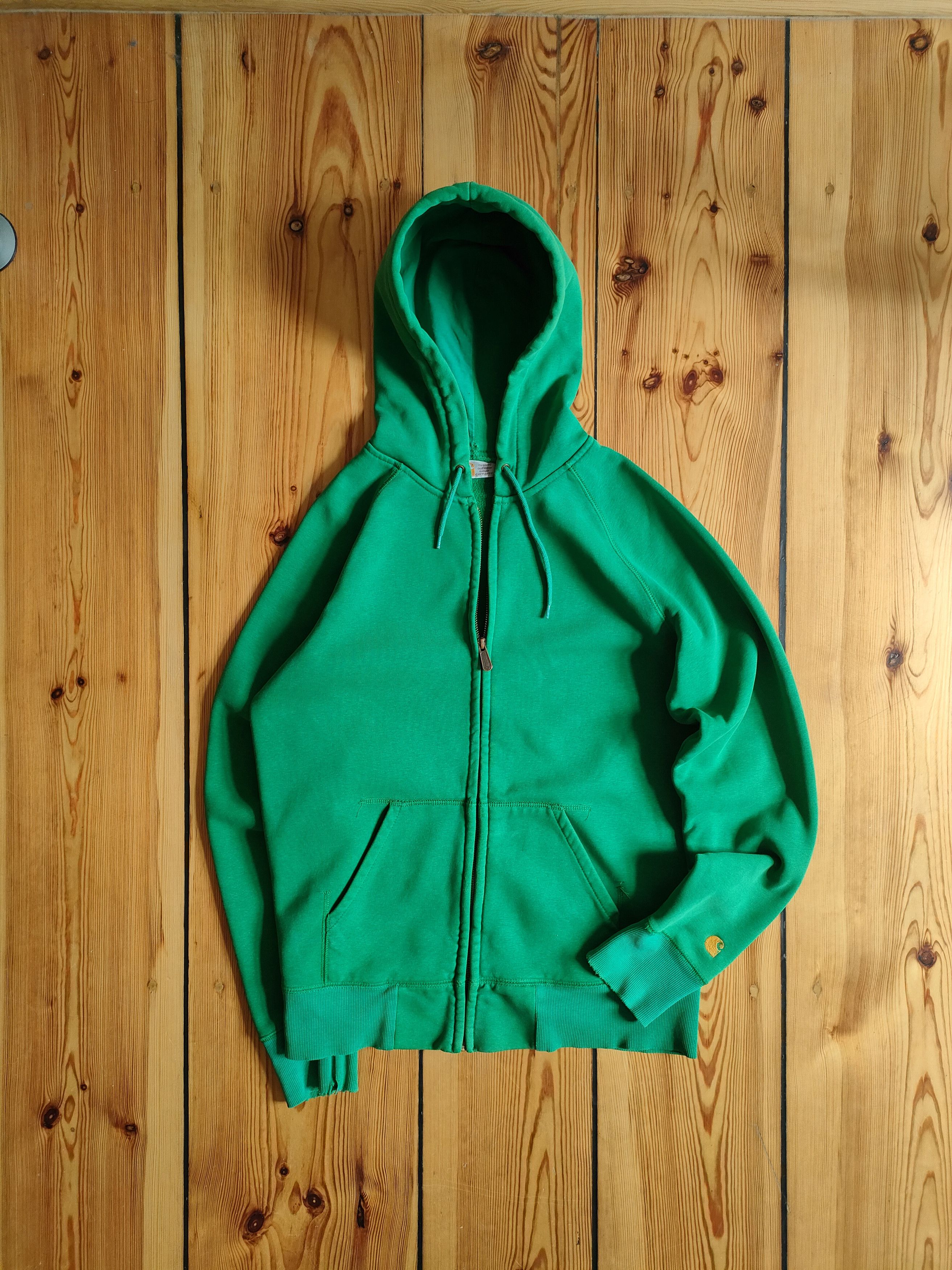 Carhartt Carhartt Hooded Chase Jacket Distressed Green Hoodie Size US S / EU 44-46 / 1 - 6 Thumbnail