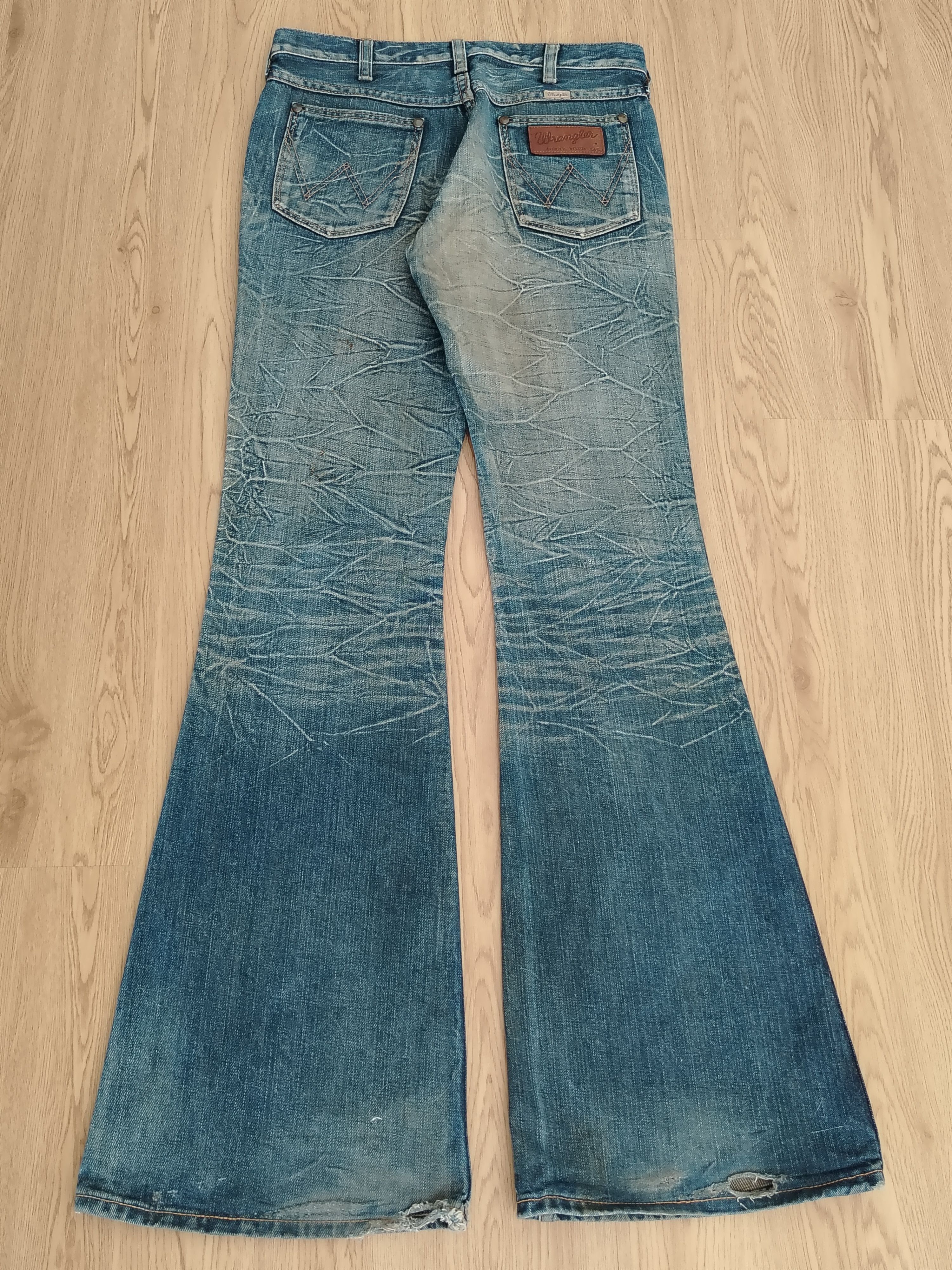 Japanese Brand Bootcut Flare Jeans Wrangler Vintage Size US 30 / EU 46 - 10 Thumbnail
