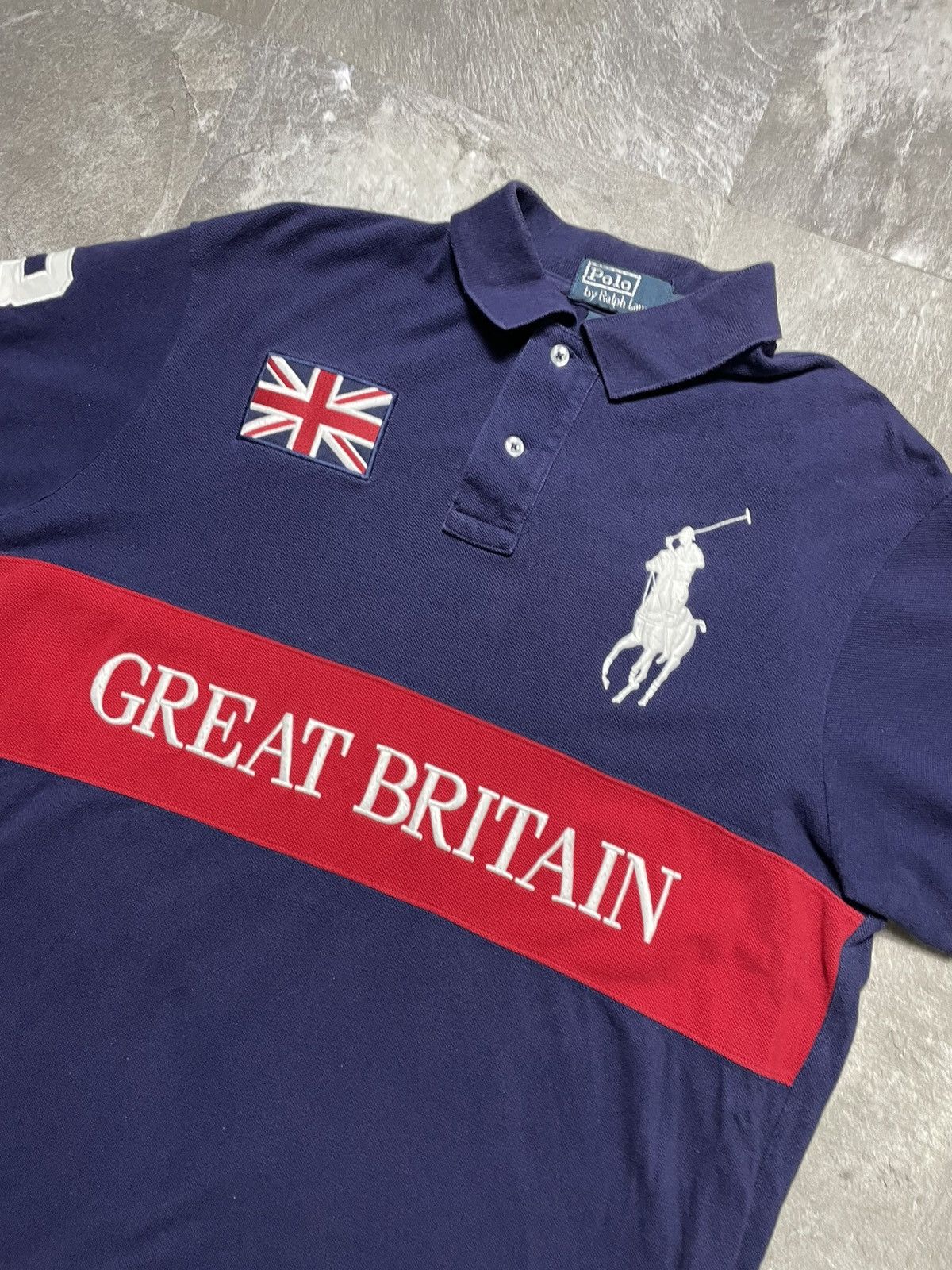 Vintage Polo Ralph Lauren Great Britain GRB Rugby Polo Shirt