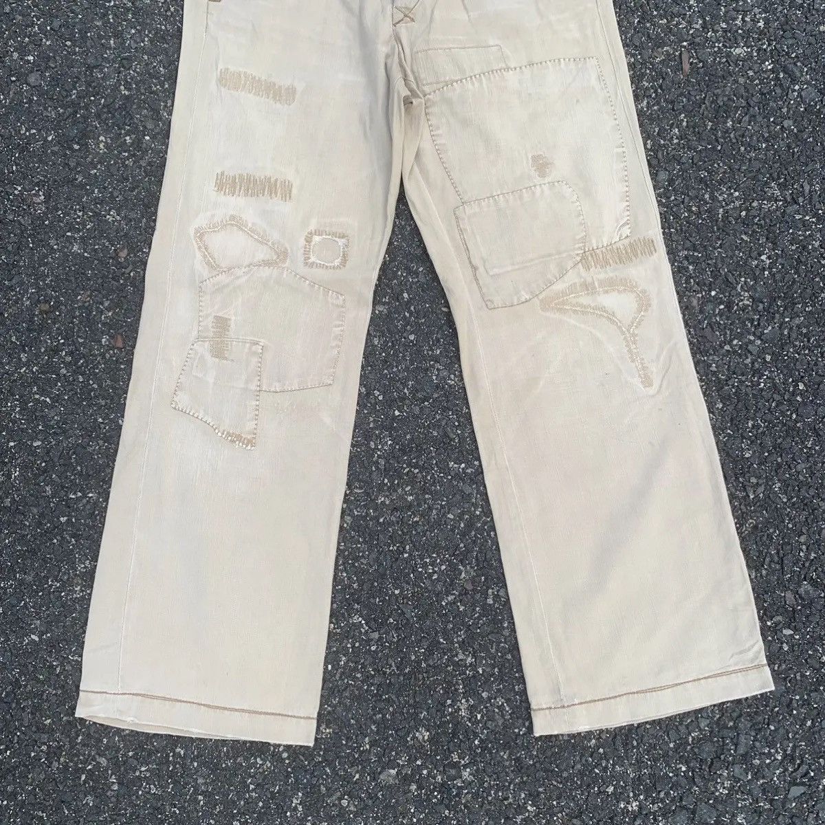 Polo Ralph Lauren × Ralph Lauren POLO RALPH LAUREN TROUSERS PATCHWORK RUGGED PANTS NICEDESIGN Size US 29 - 3 Thumbnail