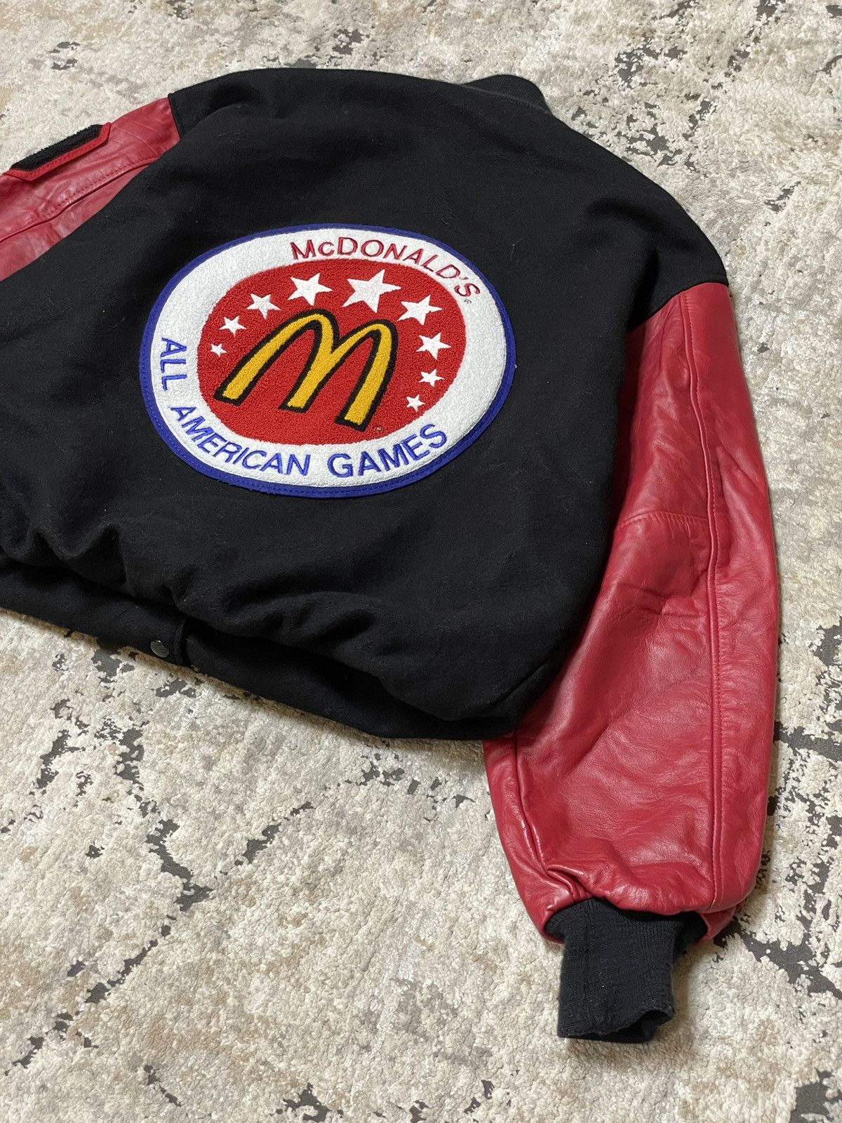Adidas Adidas Mc Donald’s Varsity Leather Jacket Size US L / EU 52-54 / 3 - 9 Thumbnail