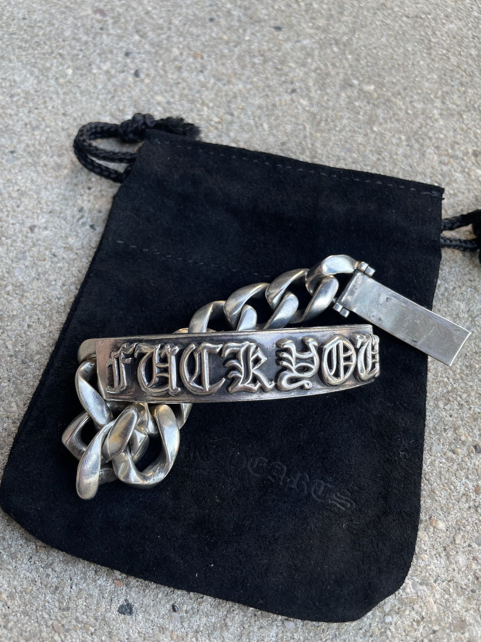 Chrome Hearts Chrome Hearts FUCK YOU ID Bracelet Size ONE SIZE - 3 Thumbnail