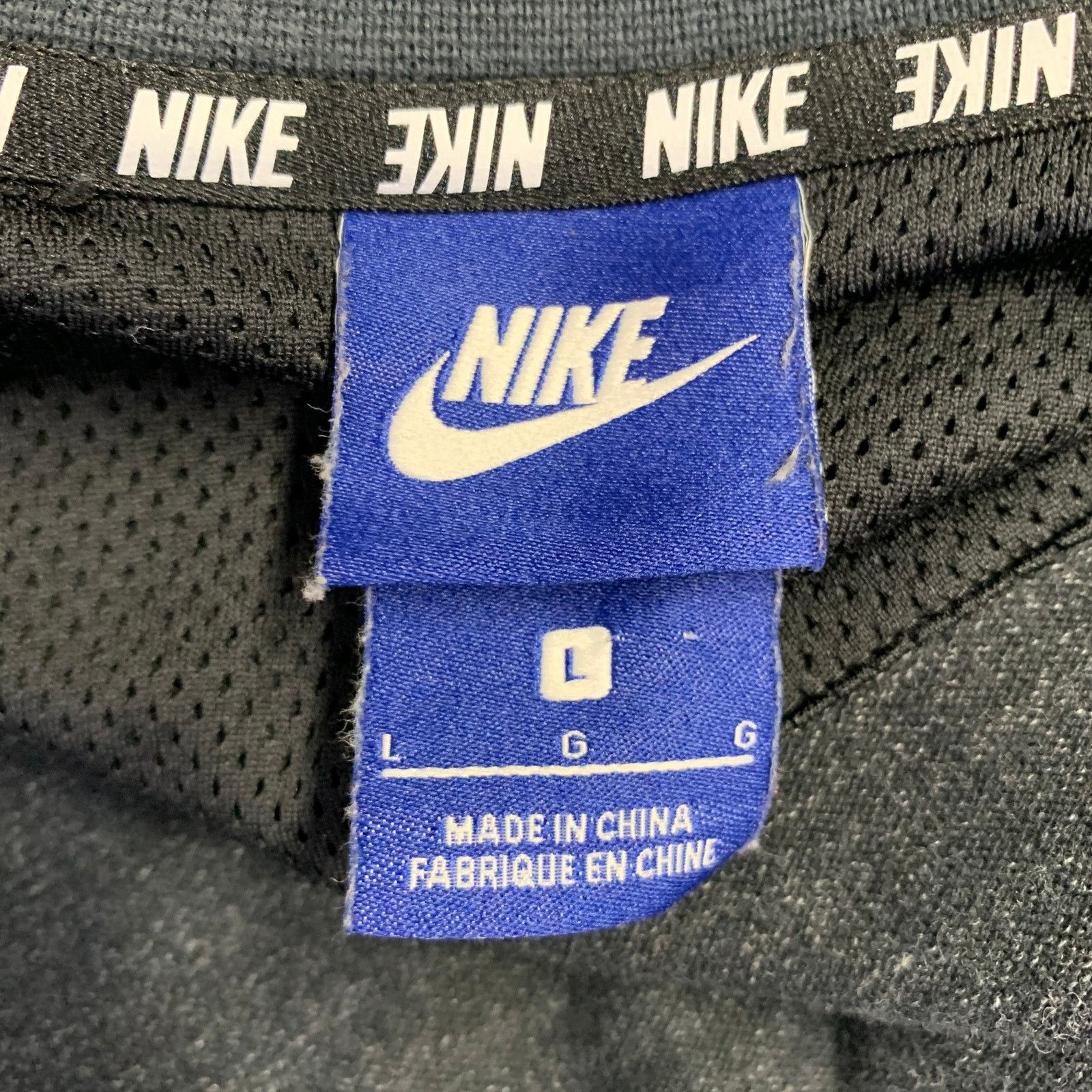 Nike NIKE L Grey White Logo Cotton Polyester Zip Up Sweatshirt Size US L / EU 52-54 / 3 - 4 Thumbnail
