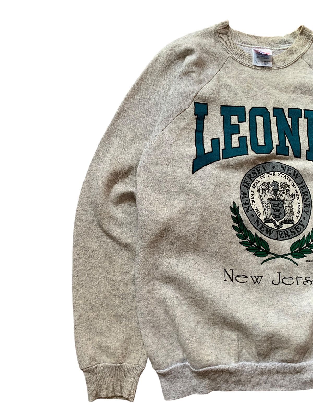 Hanes × Vintage 🔥VTG LEONIA N.JERSEY CREWNECK SWEATSHIRTS Size US L / EU 52-54 / 3 - 2 Thumbnail