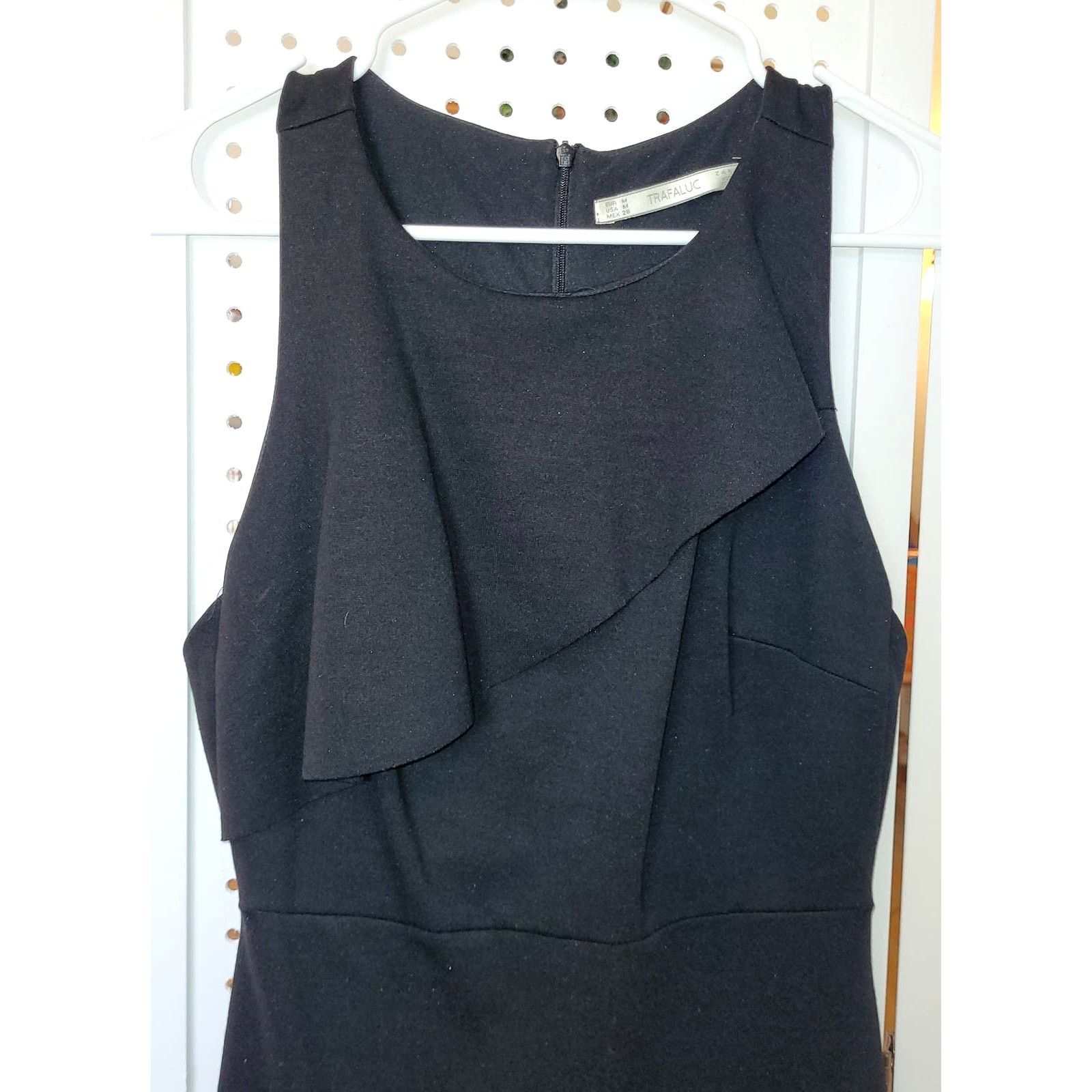 Zara TRAFALUC Zara Women's Dress M Black Mini Bodycon Sleeveless Size M / US 6-8 / IT 42-44 - 6 Thumbnail