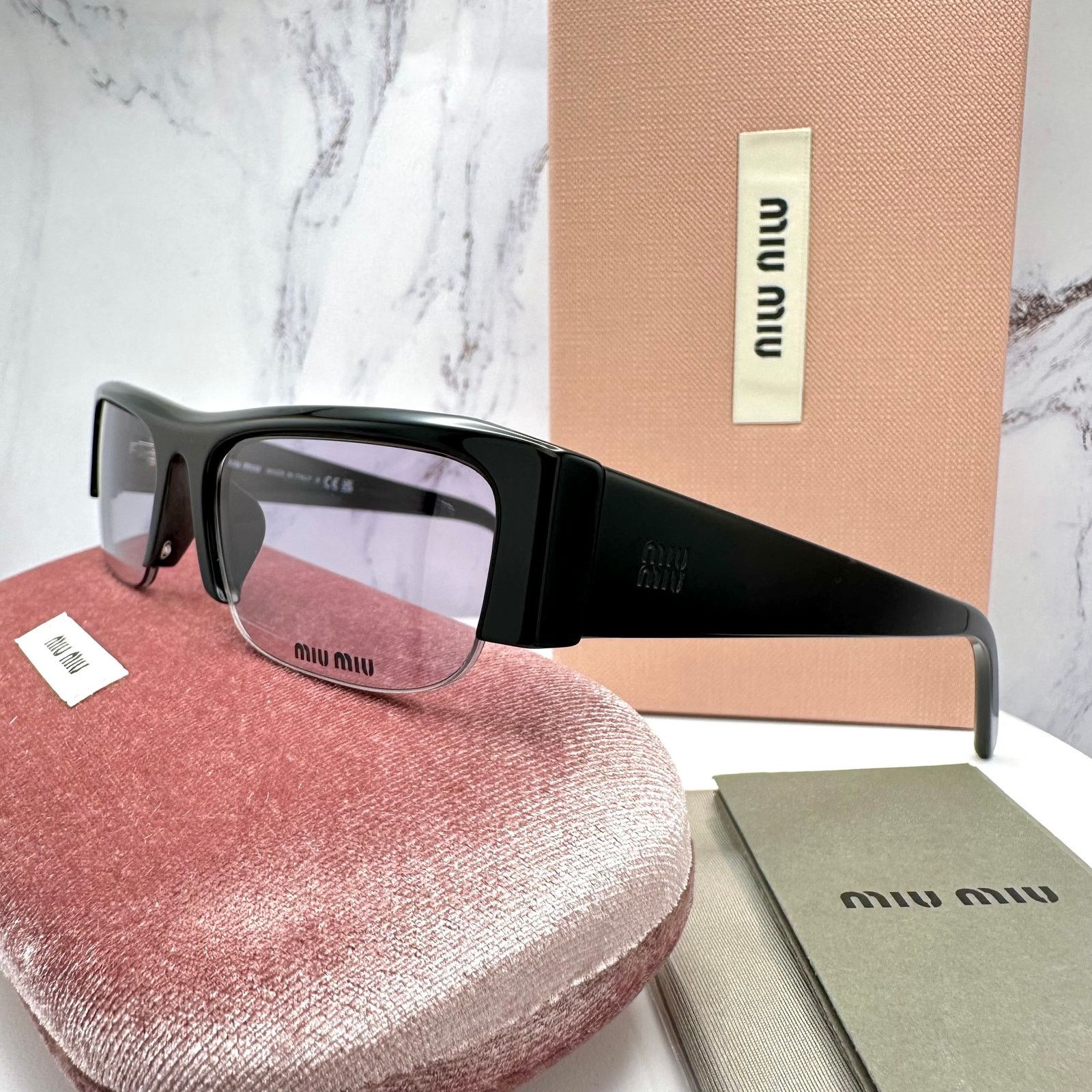 Miu Miu New MIU MIU Vedette Sunglasses Seen on Kylie Jenner MU B07S Size ONE SIZE - 14 Thumbnail