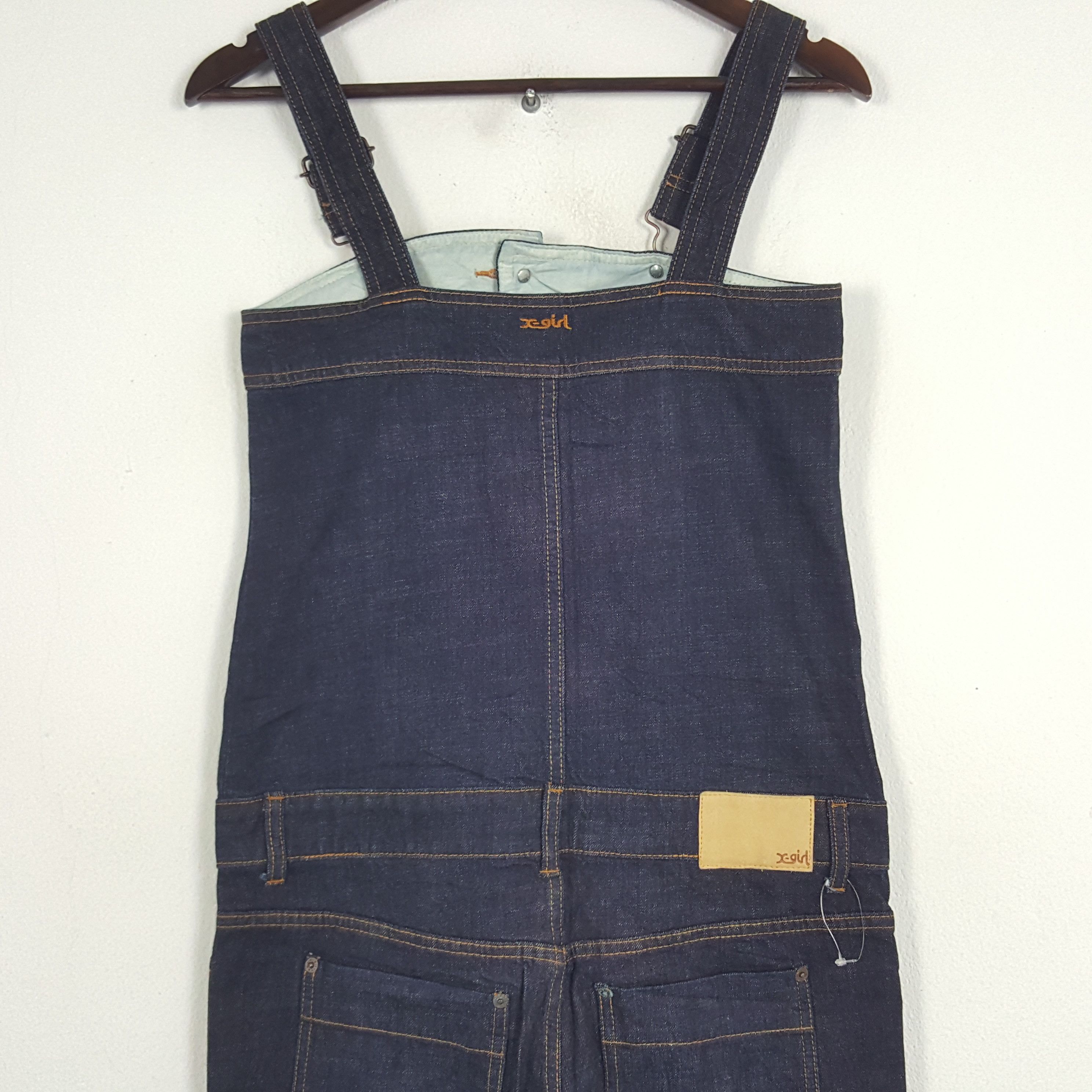 Japanese Brand × Vintage Vintage X Girl Japanese Denim Overall Jacket Size 35" - 5 Thumbnail