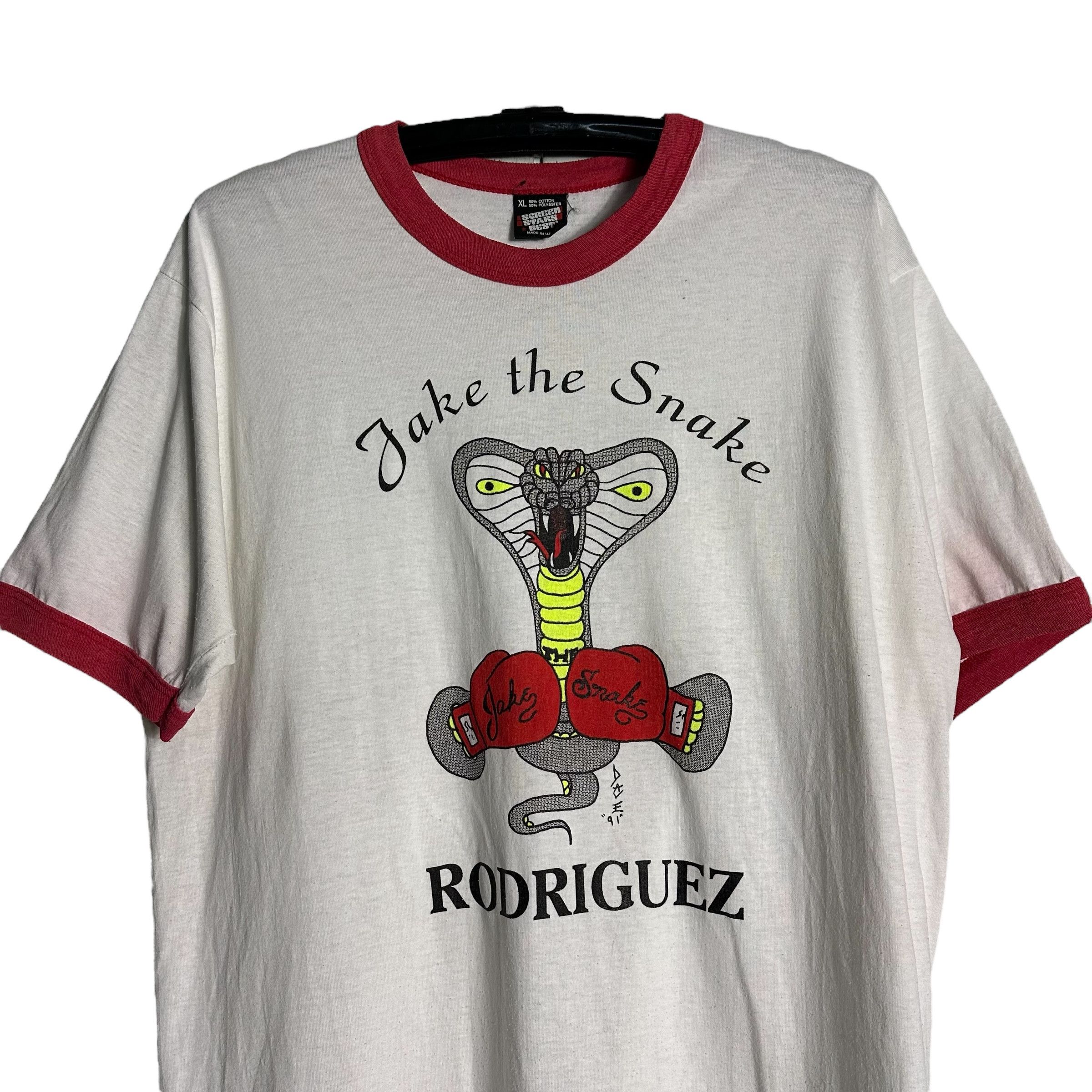 Other 🔥RARE🔥Vintage Jack Rodriguez Jack The Snake Ringer Shirt Size US XL / EU 56 / 4 - 2 Thumbnail