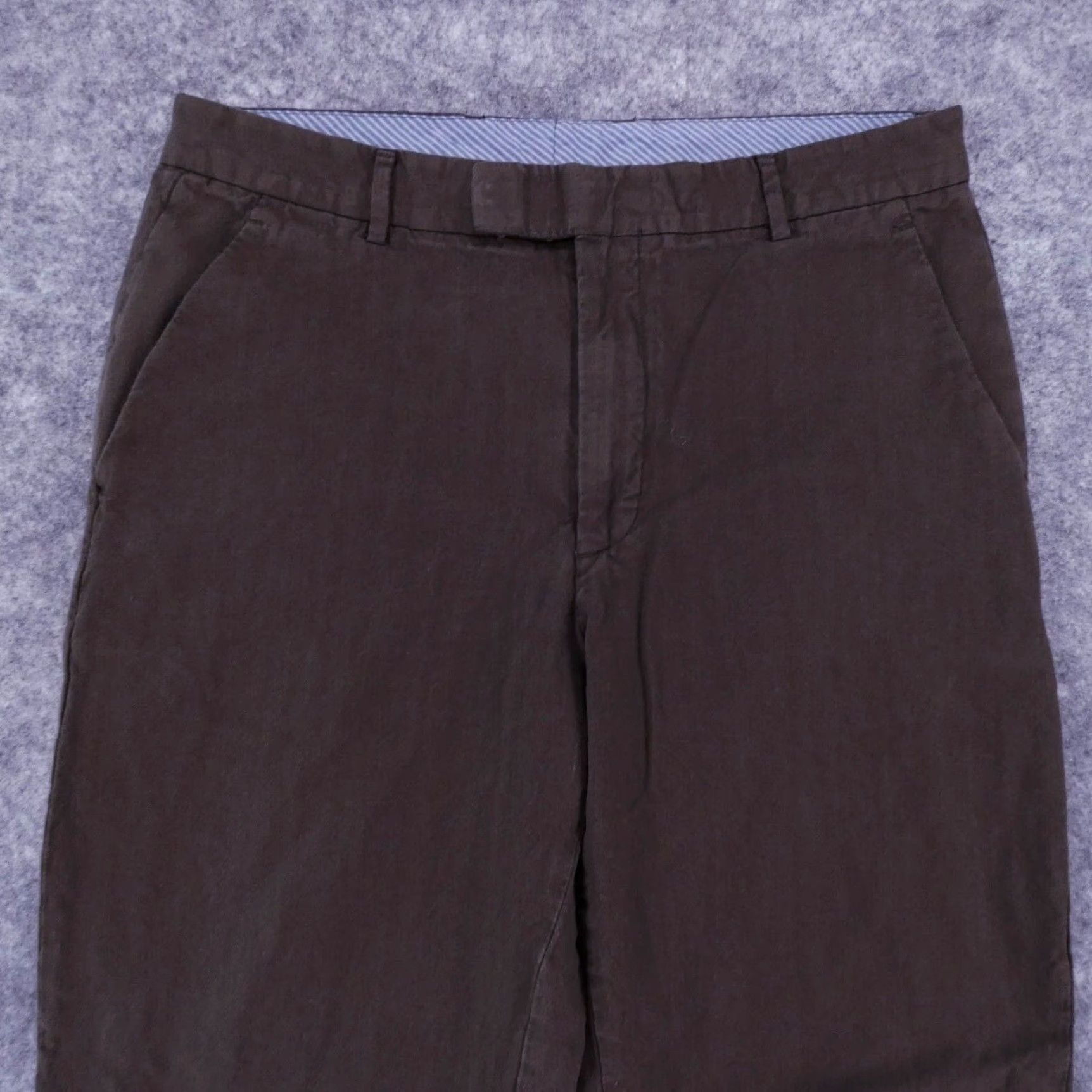 Gap Gap Pants Mens 36x28 Chino Flat Front Brown Casual (Altered) Size US 35 - 2 Thumbnail