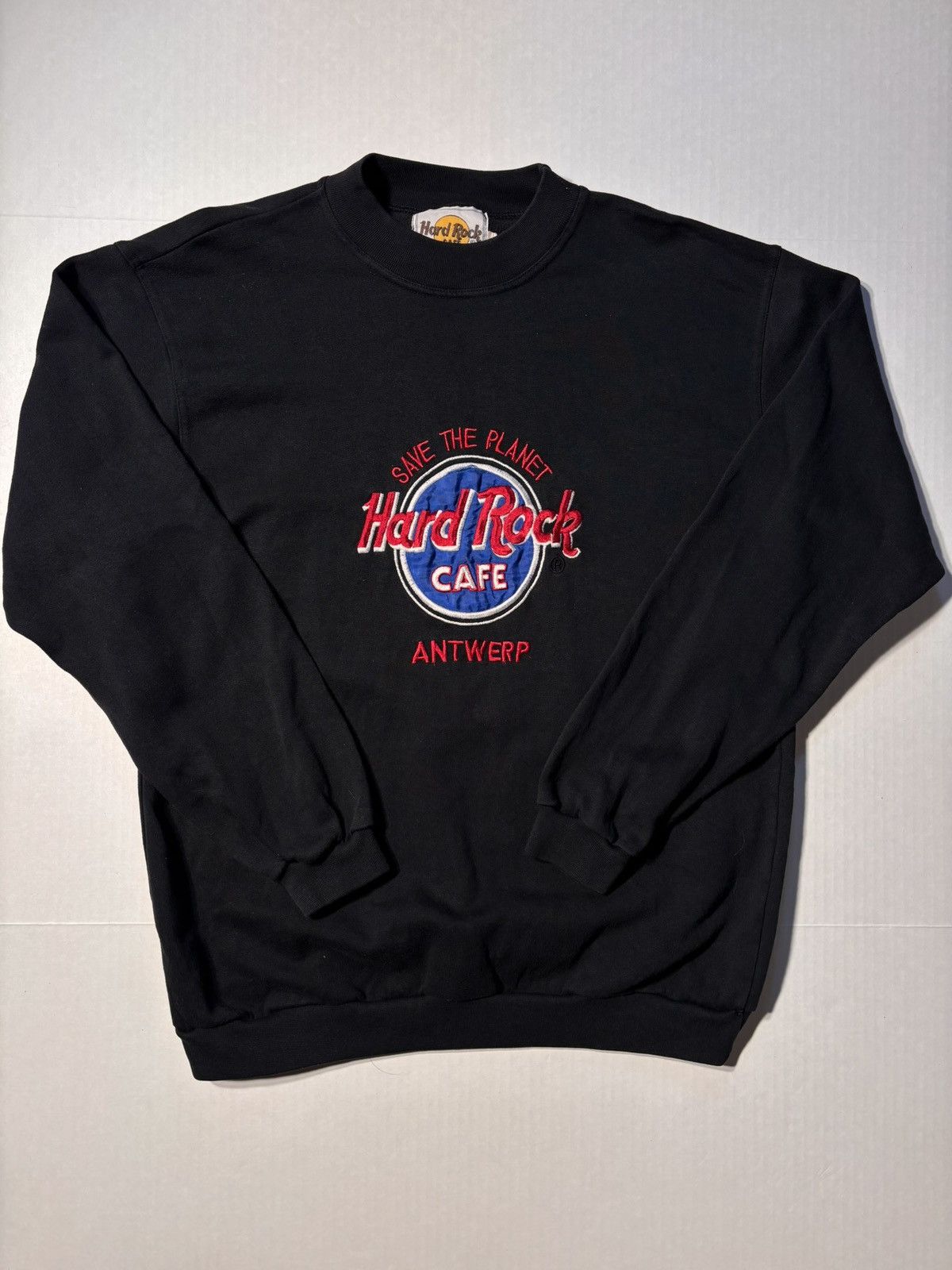 Hard Rock Cafe Vtg Hard Rock Cafe Save The Planet Antwerp USA 90’s Crewneck Size US L / EU 52-54 / 3 - 1 Thumbnail