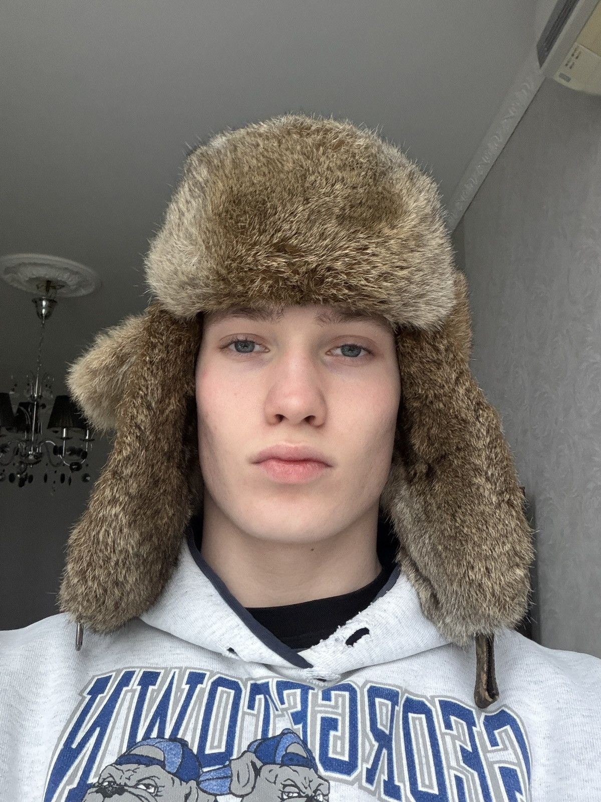 Realtree Rabbit Fur Earflap Hat Ushanka Camo Tree Y2K FRR Canada Rare Size ONE SIZE - 2 Thumbnail