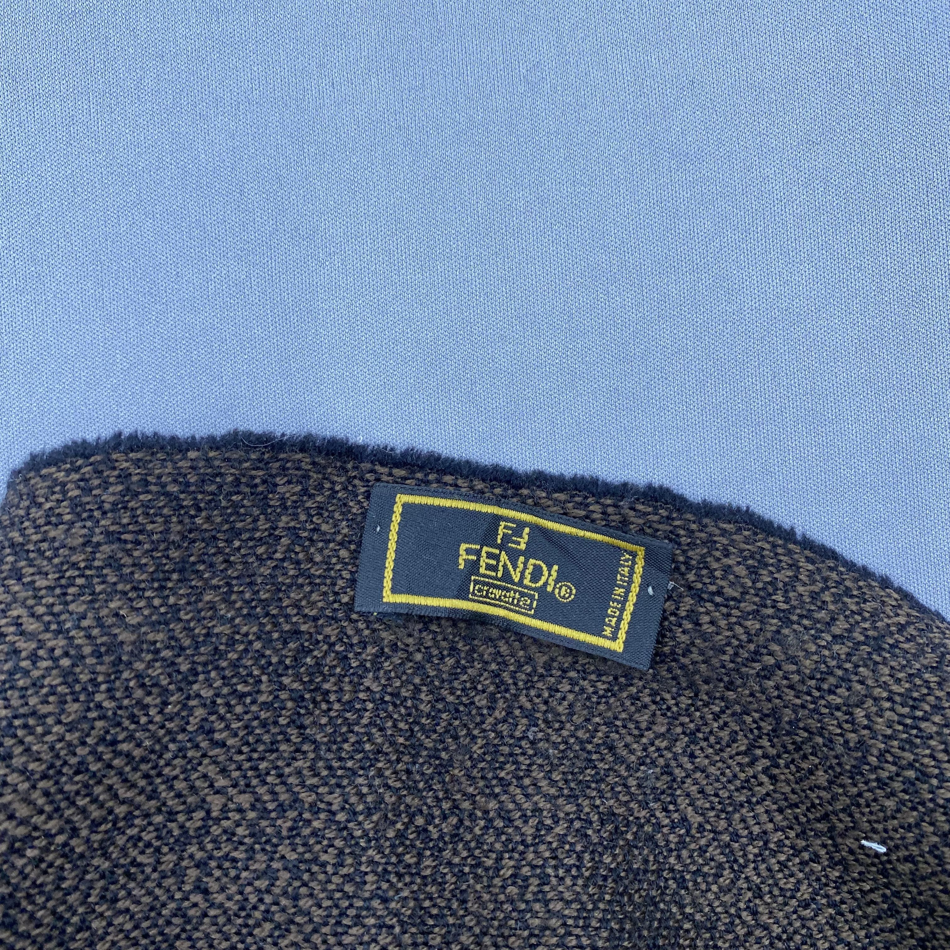 Fendi Vintage Fendi Scarf Muffler Wool Winter Zucca Scarves Size ONE SIZE - 6 Thumbnail