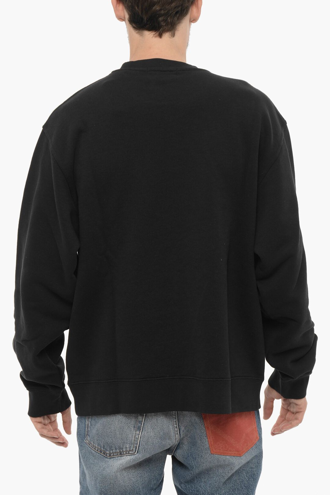 Ambush Design og1mm0925 Cotton Crewneck Sweatshirt in Black Size US XXS / EU 40 - 2 Thumbnail