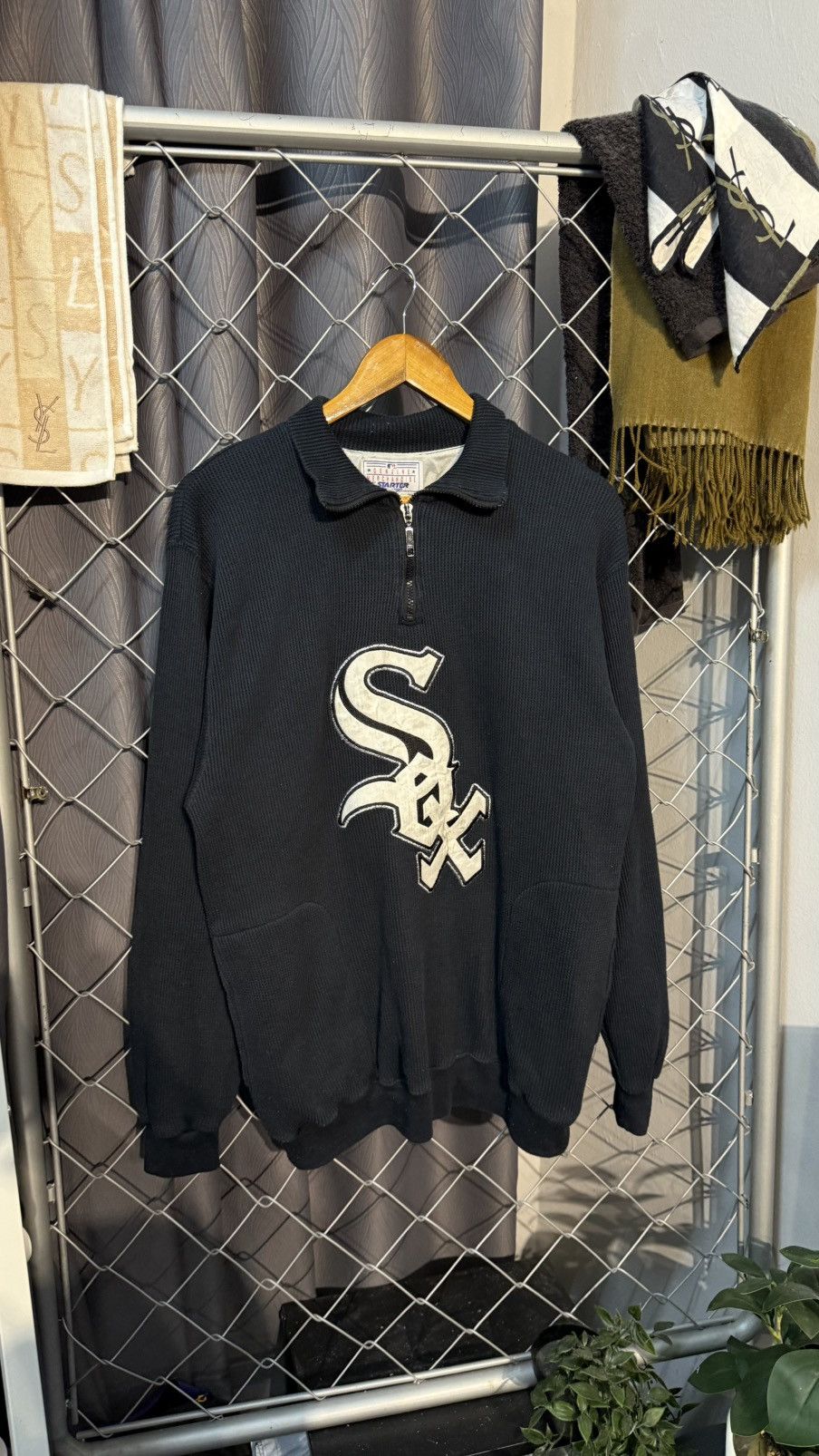 MLB VINTAGE STARTER MLB CHICAGO WHITE SOX QUARTER ZIP WAFFLE M Size US M / EU 48-50 / 2 - 1 Thumbnail