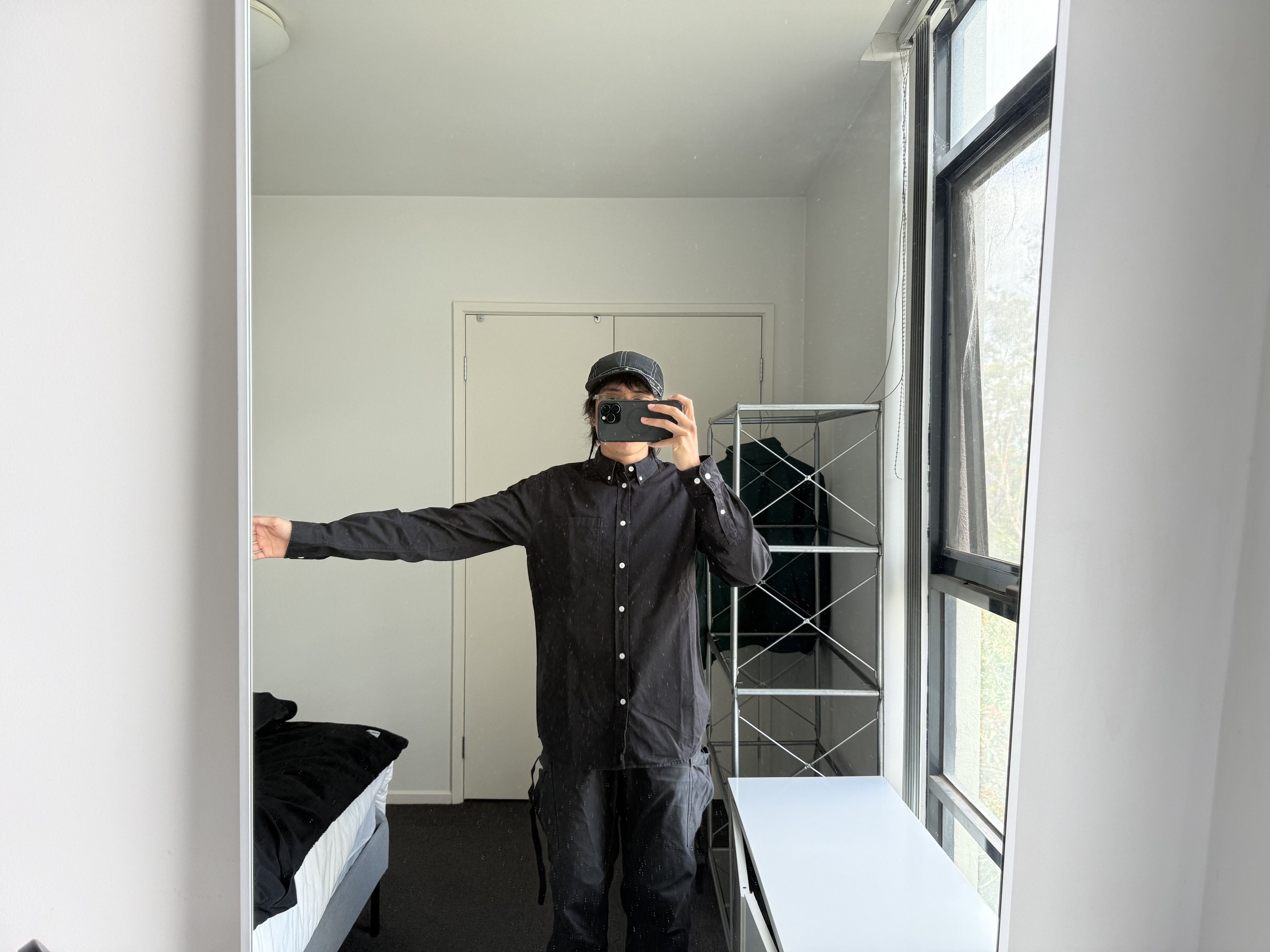 Norse Projects Black Anton Twill LS Button Up Shirt Size US M / EU 48-50 / 2 - 5 Thumbnail